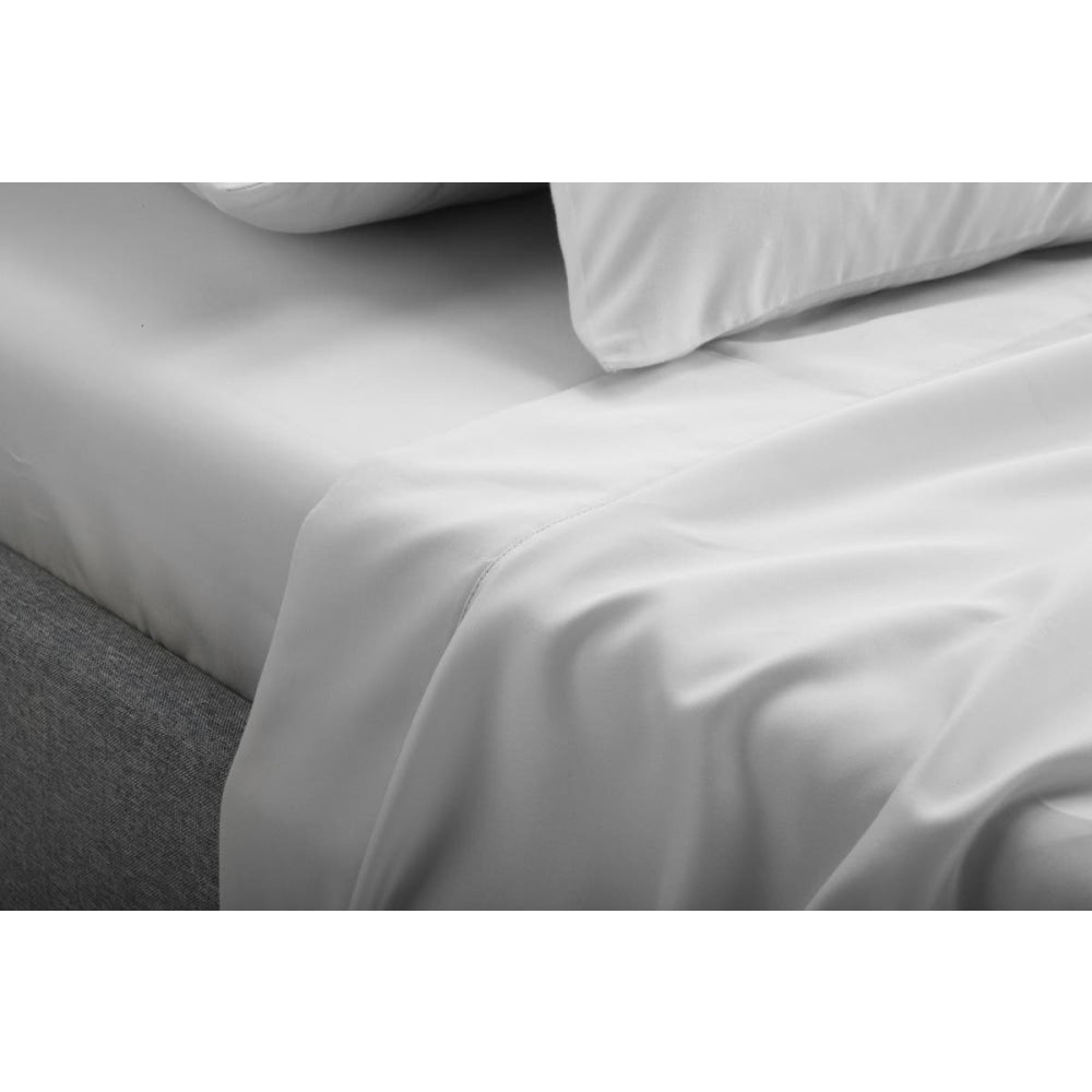 1000 Thread Count Cotton Rich Bed Sheet Set - Silver Grey, Queen Size - Ultra Soft & Breathable for a Comfortable Night's Sleep - Perfect for Master Bedrooms, Guest Rooms & Luxury Hotels