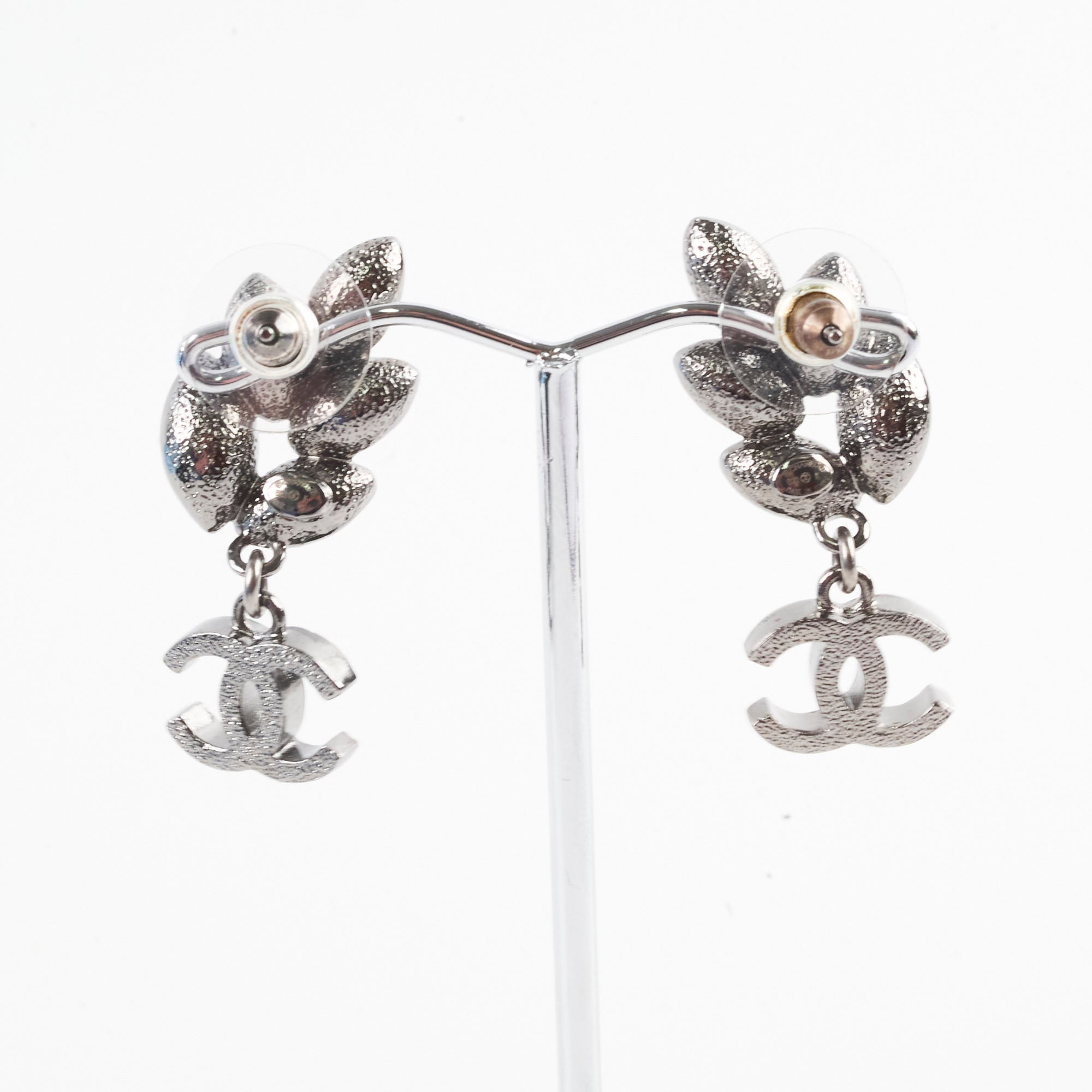 Chanel Ruthenium Crystal CC Dangle Earrings for Women - Luxury Fashion Jewelry for Parties, Weddings & Special Occasions