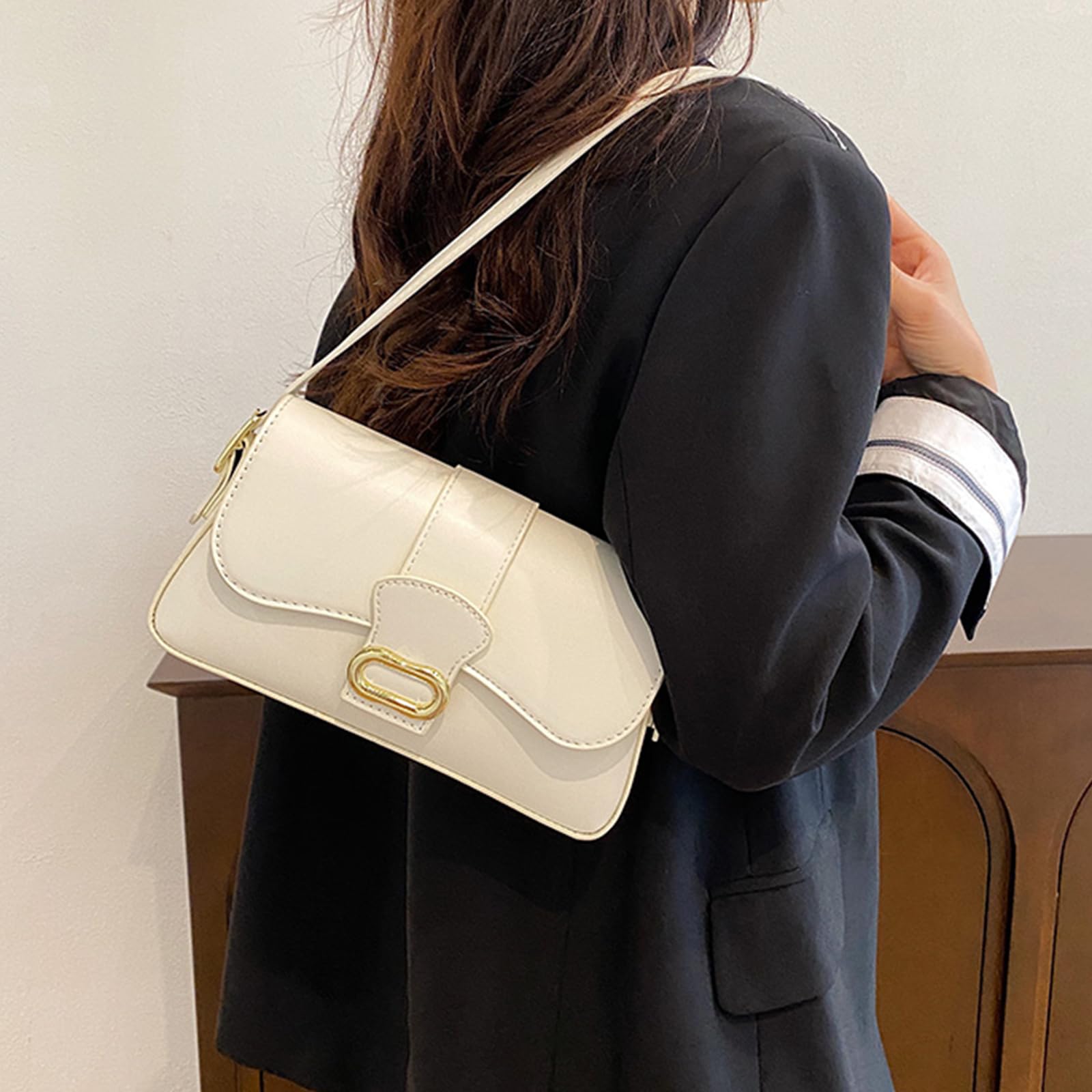 Trendy Women's Shoulder Bag - Classic Soft PU Leather Clutch Purse | Designer Handbag for Work, Party & Everyday Use