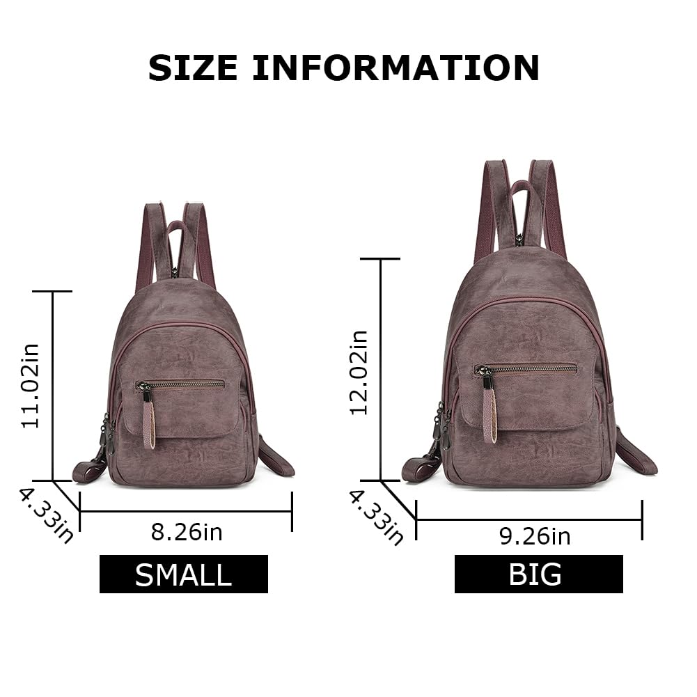 Stylish Women's PU Leather Small Backpack Purse - Convertible Sling Bag for Everyday Use, Travel & Work | Fashionable & Functional Crossbody Bag