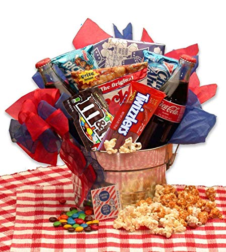 Movie Night Snacks Gift Basket - Premium Popcorn, Candy & Treats Collection for Film Lovers | Perfect for Date Nights, Family Movie Time & Birthday Gifts