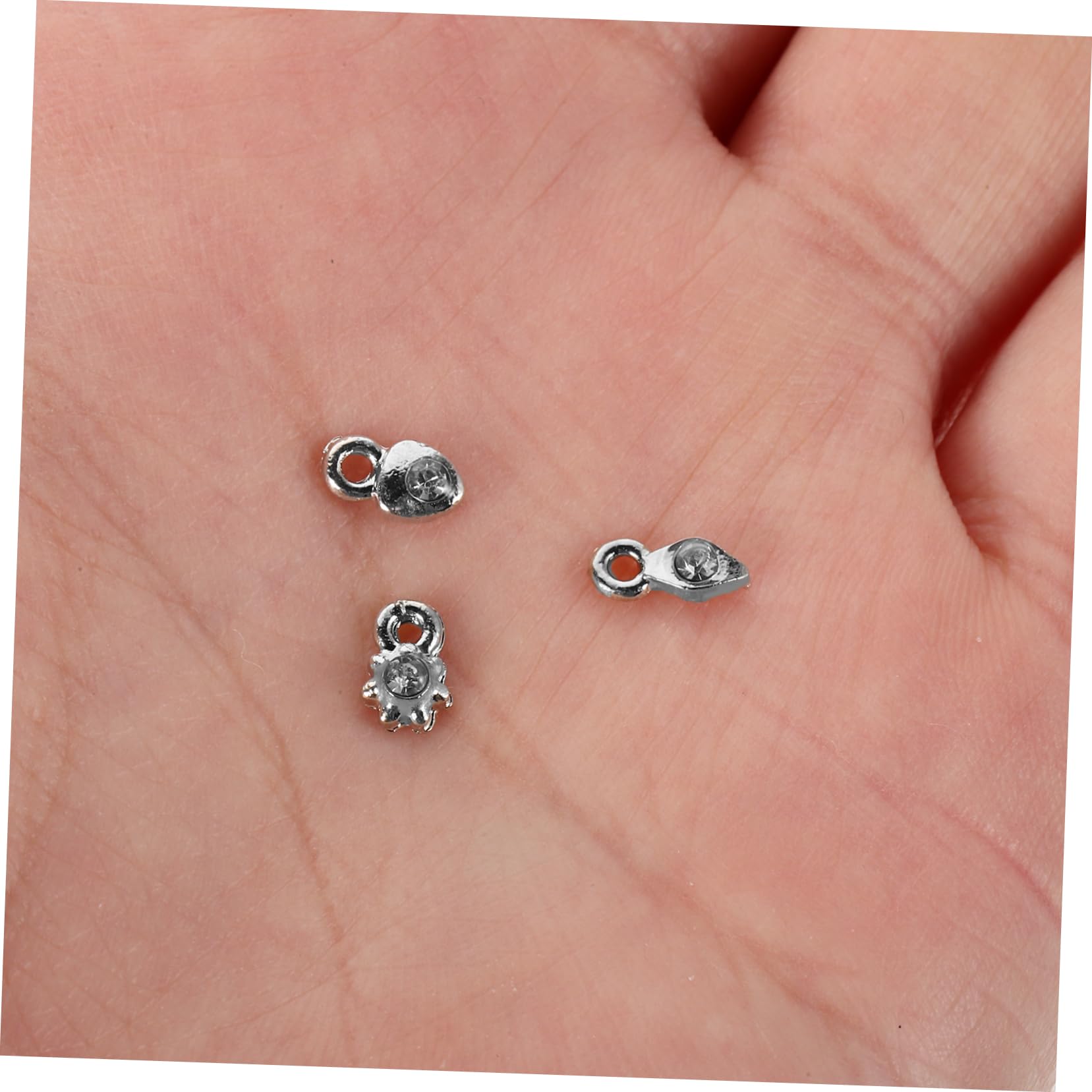 Minkissy 2 Sets Nail Piercing Tool Kit with Dangle Charms & Jewelry Rings - Professional Nail Art Tools for Acrylic Gels, Tips & Decorations - Perfect for Salon, DIY Manicures & Nail Art Designs