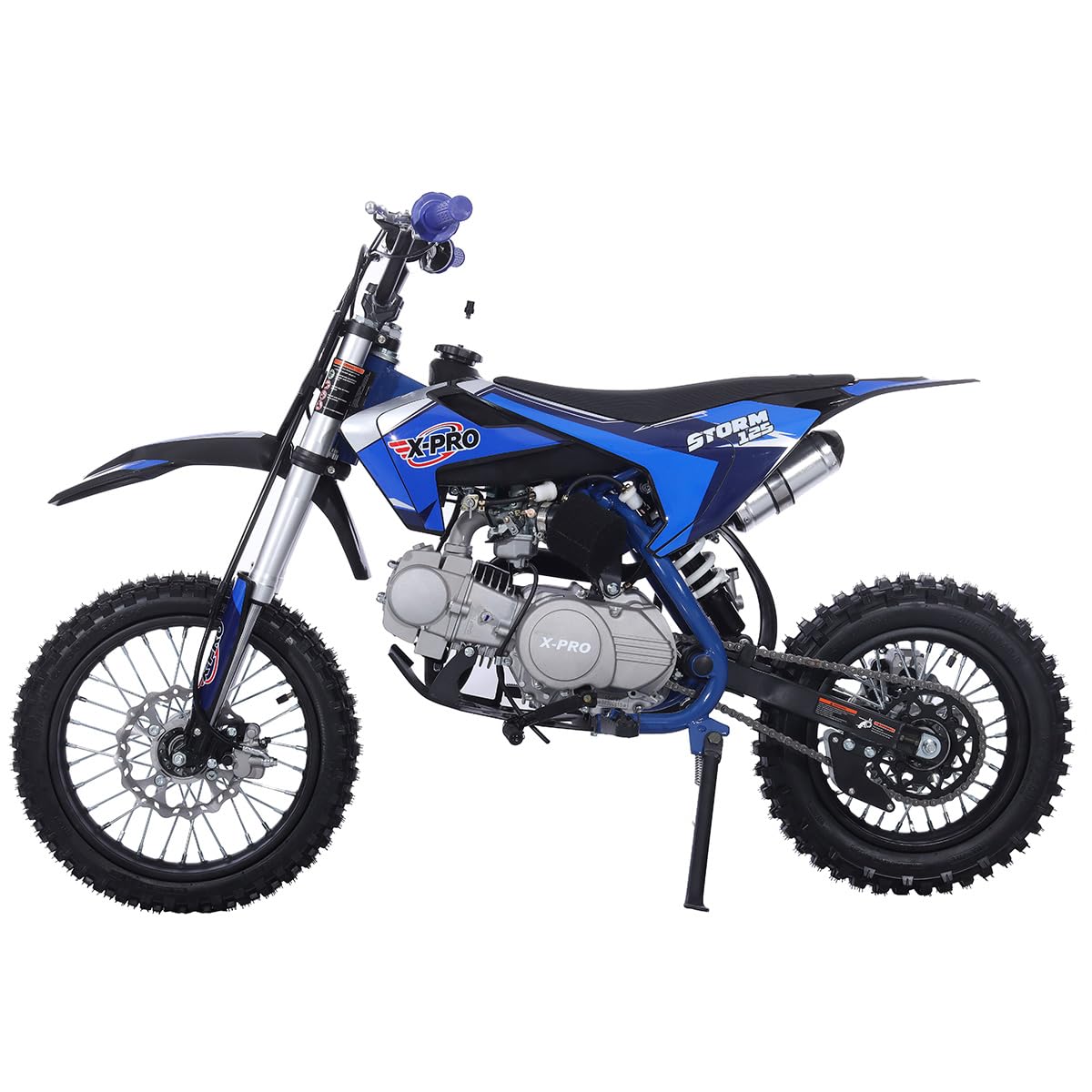X-PRO Storm 125cc Kids Dirt Bike with Zongshen Engine | 4-Speed Manual Transmission | 14
