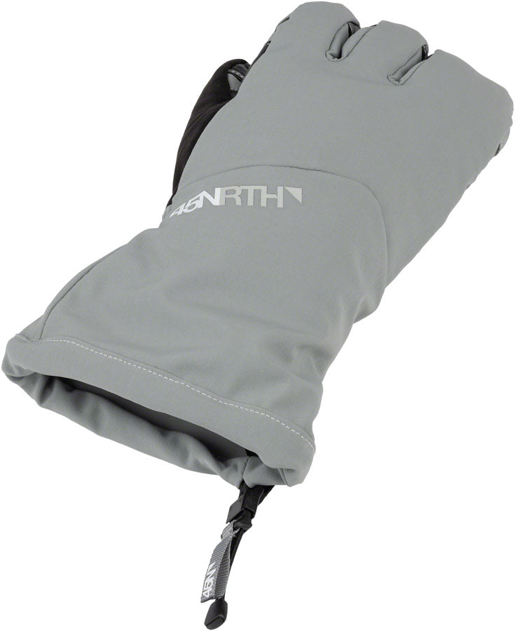 45NRTH 2024 Sturmfist 4 Gloves - Lobster Style Winter Cycling Gloves for Extreme Cold Weather, Glacial Grey, Medium - Perfect for Snow Biking, Fat Biking & Ice Riding