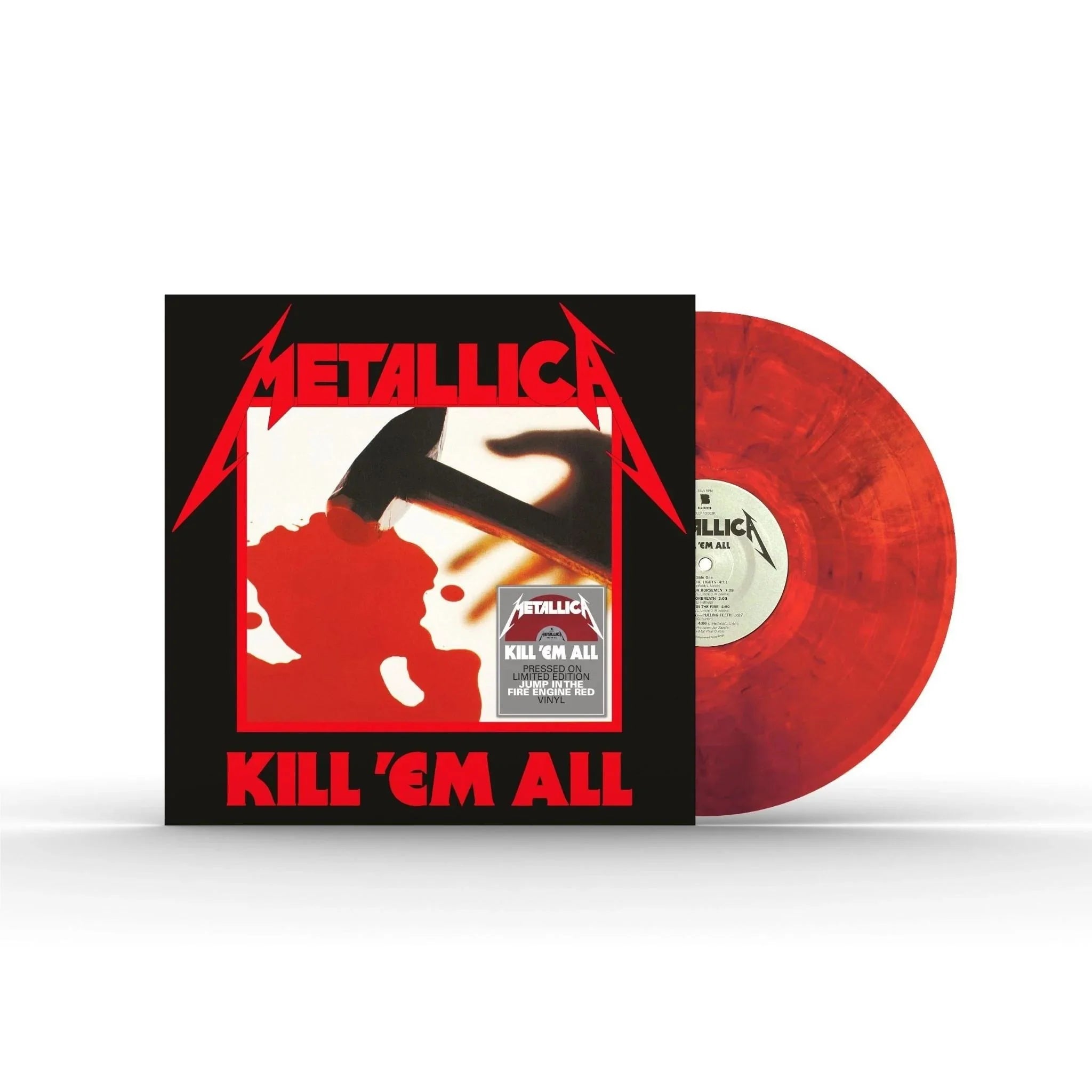 Metallica Kill Em All Limited Edition Colored Vinyl LP - Heavy Metal Music Album for Collectors & Vinyl Enthusiasts - Perfect for Home Listening & Music Collections