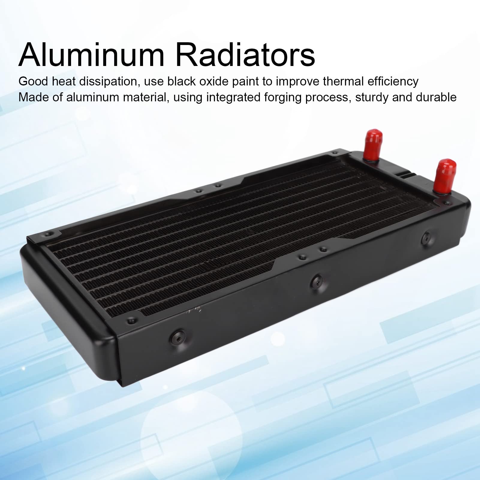High-Performance Universal Aluminum Radiator - Efficient Air to Water Intercooler & Heat Exchanger for Cars, Trucks & Performance Vehicles - Ideal for Engine Cooling & Turbo Systems