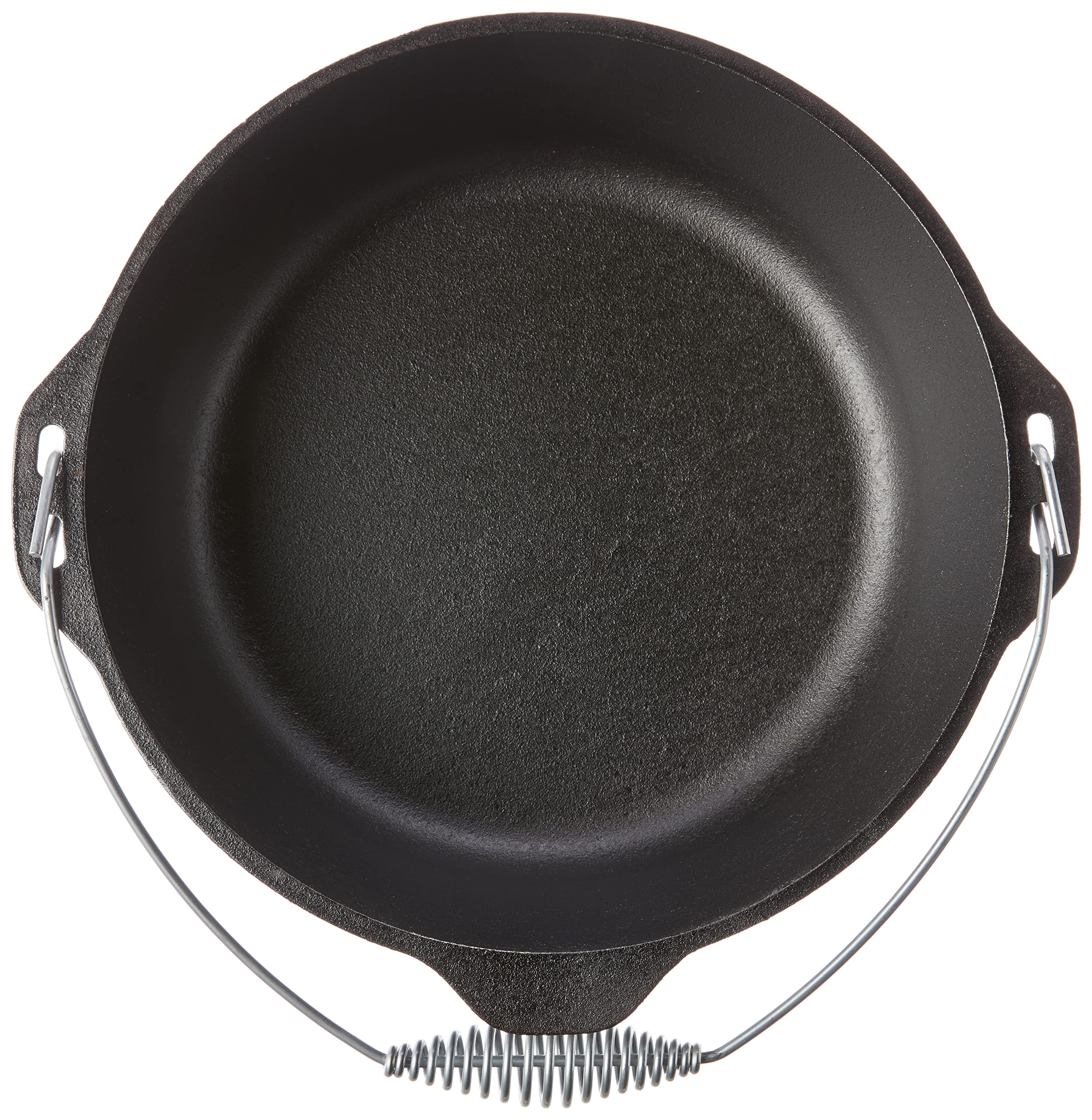 Lodge Pre-Seasoned Cast Iron Dutch Oven with Iron Cover - 9 Quart Black Camping Cookware | Perfect for Outdoor Cooking, Camping Trips & Backyard BBQs