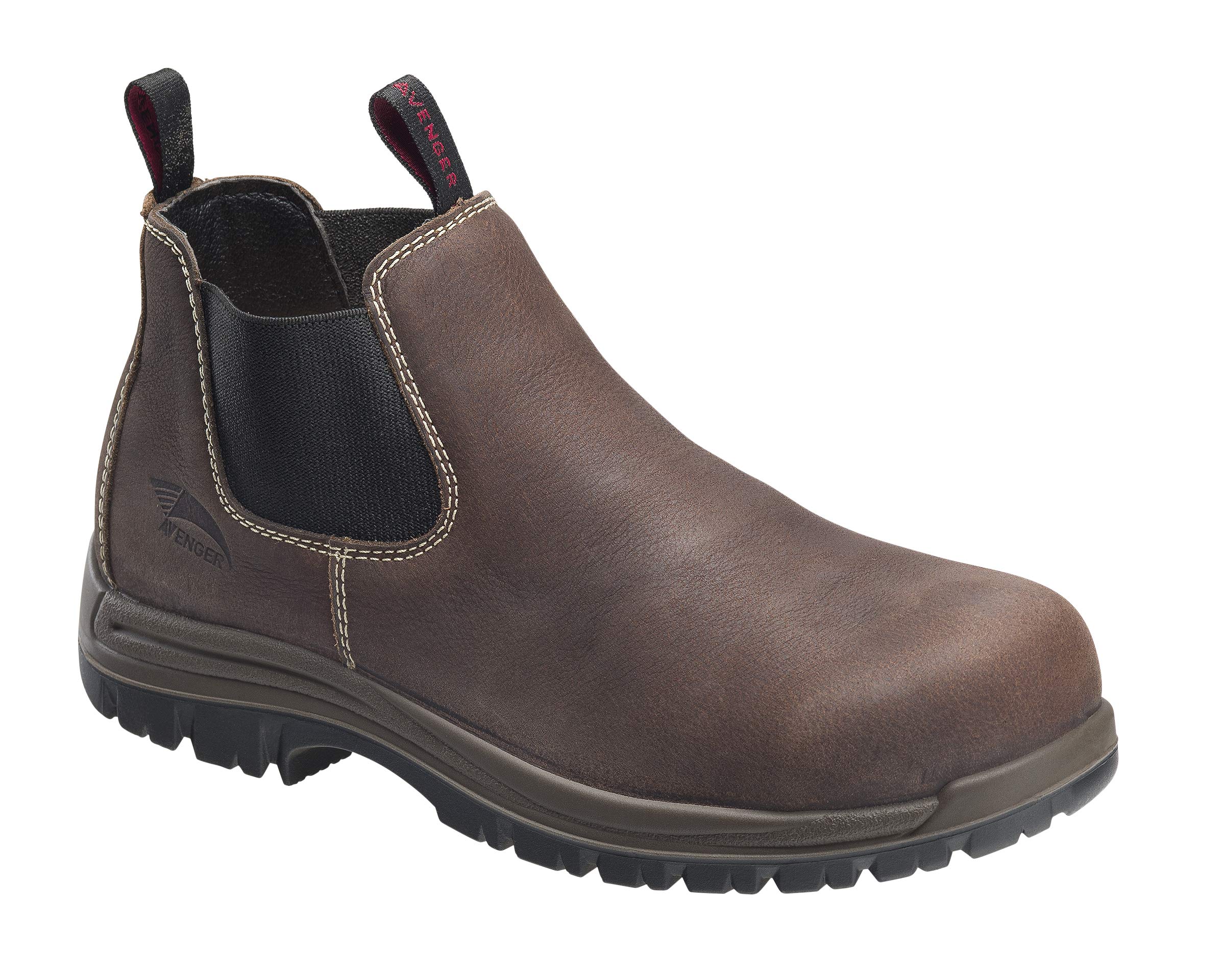 Avenger Men's Composite Toe Work Boots - Puncture Resistant for Construction & Safety