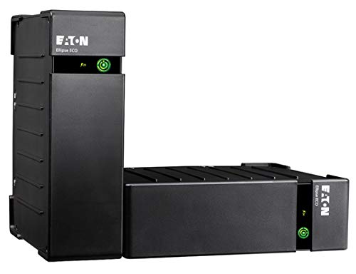 Eaton Ellipse ECO 800 USB FR - 800VA Offline UPS with 4 French Outlets, Surge Protection & Battery Backup - USB Interface (Cable Included) - Black - Ideal for Home Office, PC, Router & Network Equipment Protection