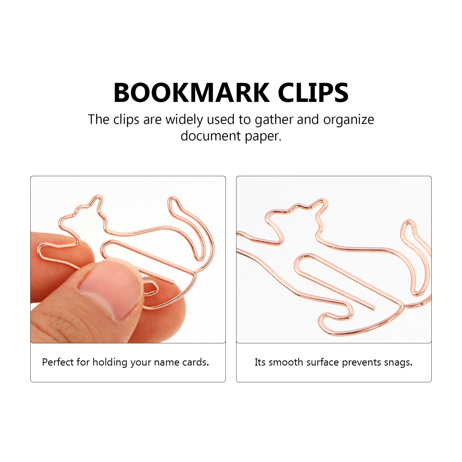 25pcs Colorful Animal-Shaped Paper Clips - Cat Bookmark Clips for Office, School, Party Supplies | Fun Stationery for Note Taking, Gift Wrapping & DIY Crafts
