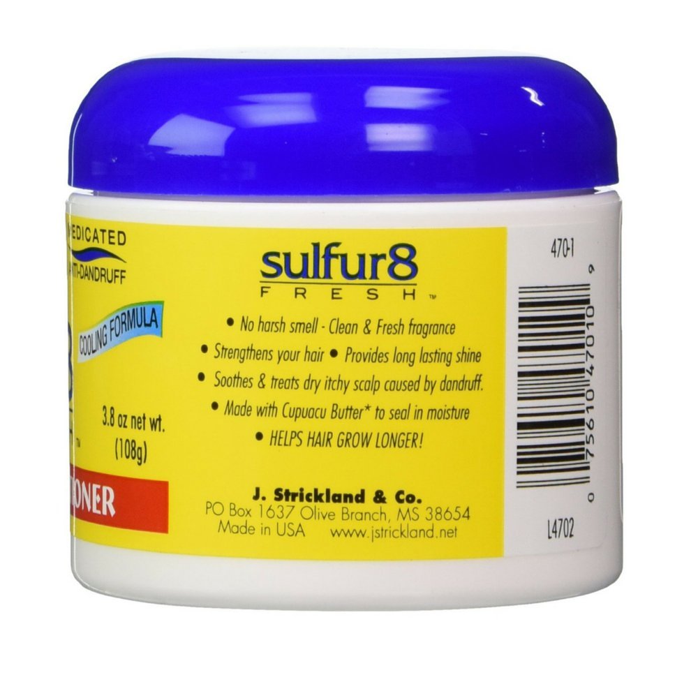 Sulfur 8 Fresh Hair & Scalp Conditioner - Pack of 12 | Medicated Treatment for Dandruff, Itchy Scalp & Hair Growth | Perfect for Daily Use at Home or Salon