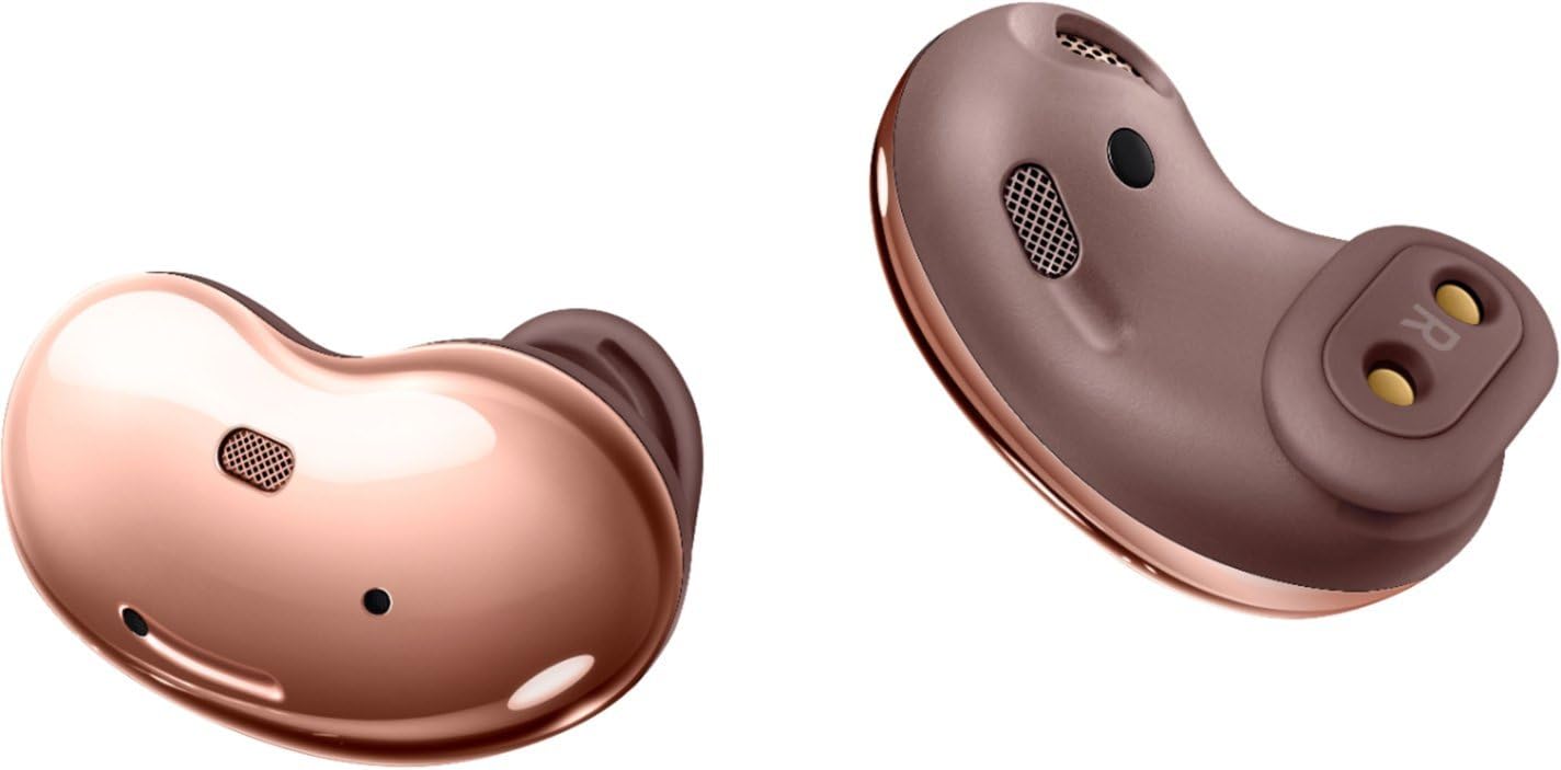 Samsung Galaxy Buds Live True Wireless Earbuds with ANC - Mystic Bronze (Renewed) | Noise Cancelling Bluetooth Earbuds for Workouts, Commuting & Office Use