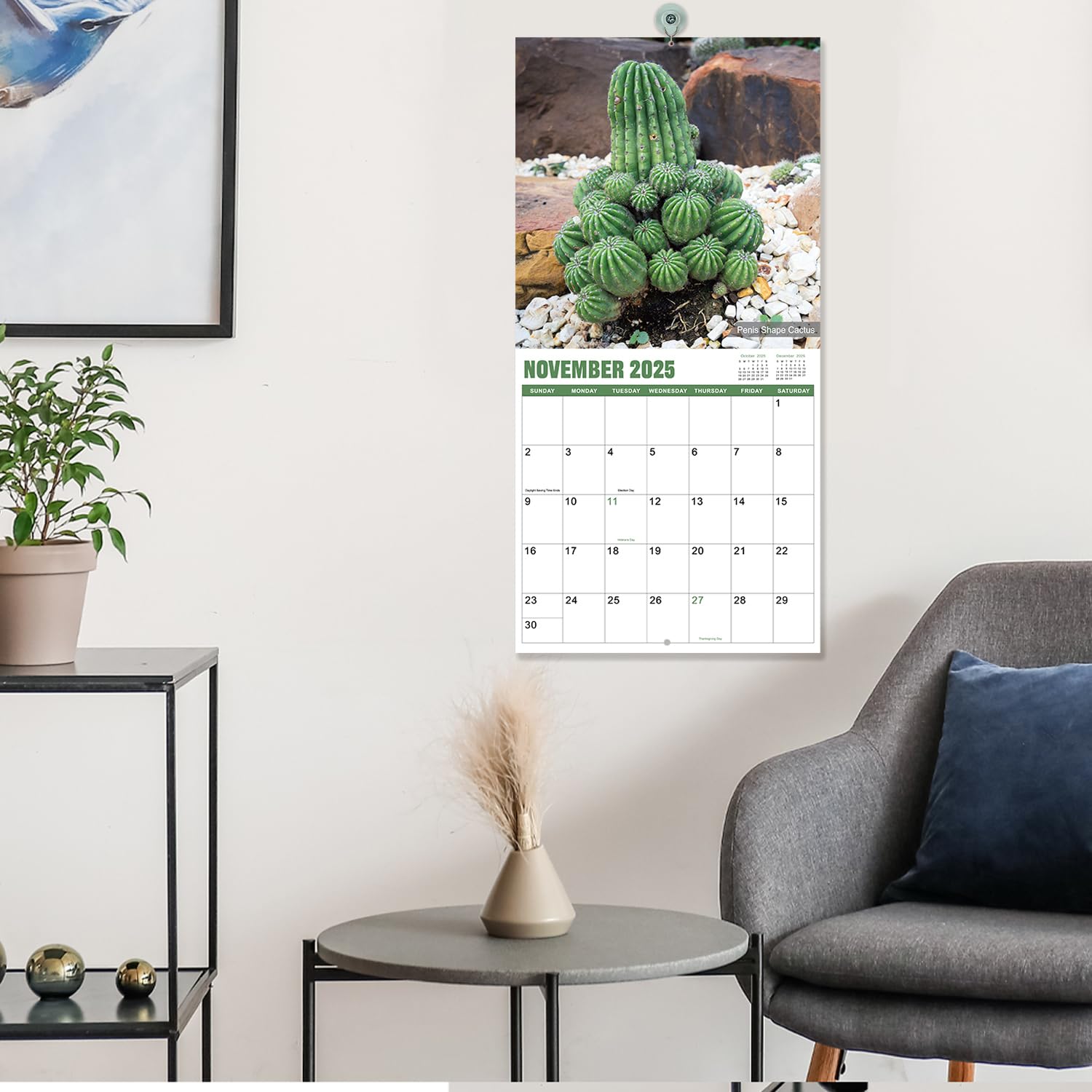Funny 2025 Wall Calendar with Thick Paper - 12