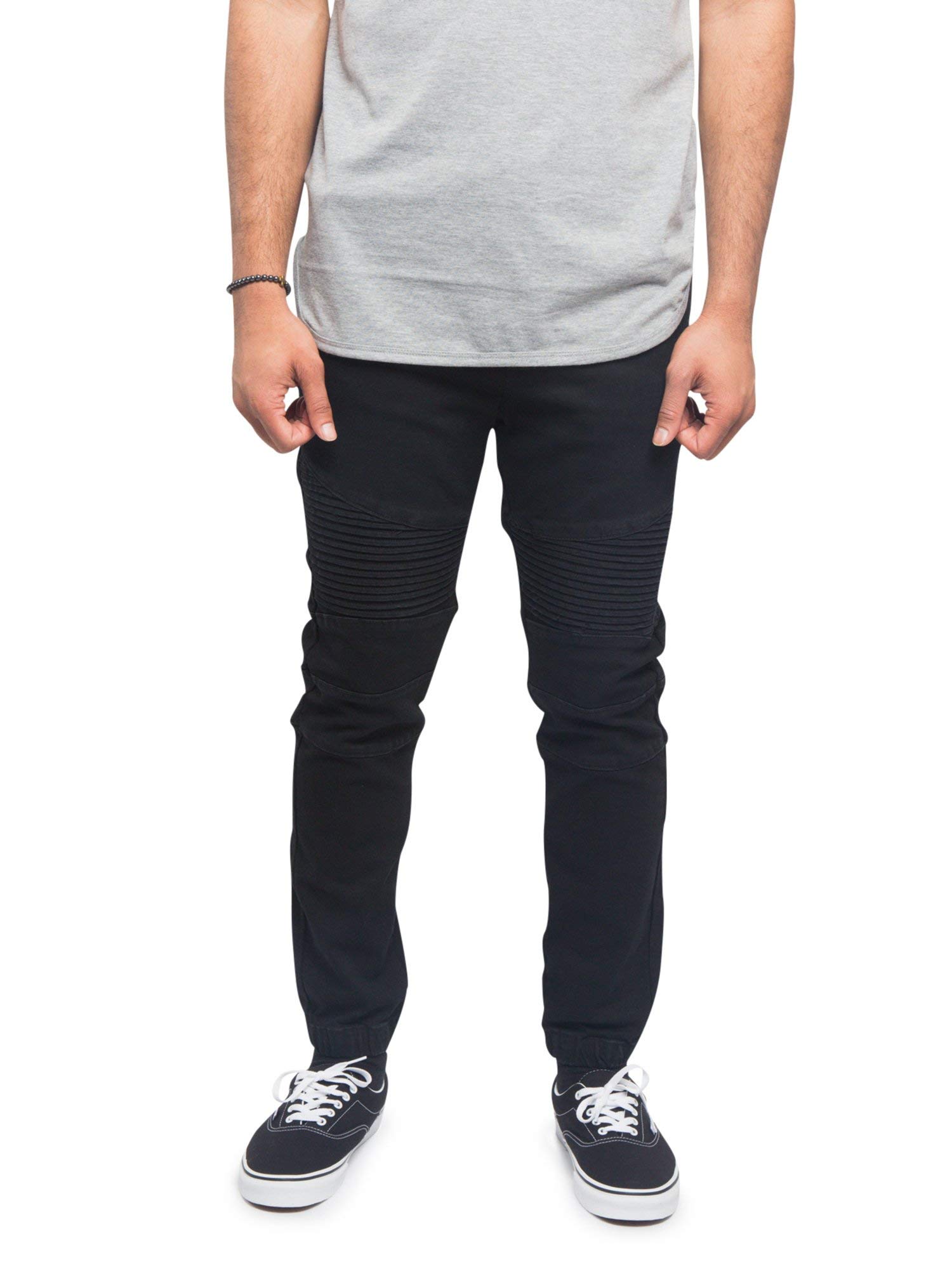Men's Drop Crotch Joggers - Stretch Denim Jean Pants for Casual Wear & Street Style | Comfortable Lounge Pants for Men | Perfect for Gym, Running, and Everyday Outfits