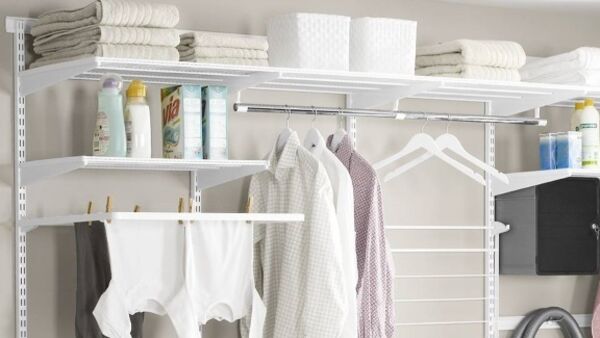 Elfa Laundry Bundle - 60cm & 90cm Options | Space-Saving Laundry Storage Solution for Small Homes & Apartments