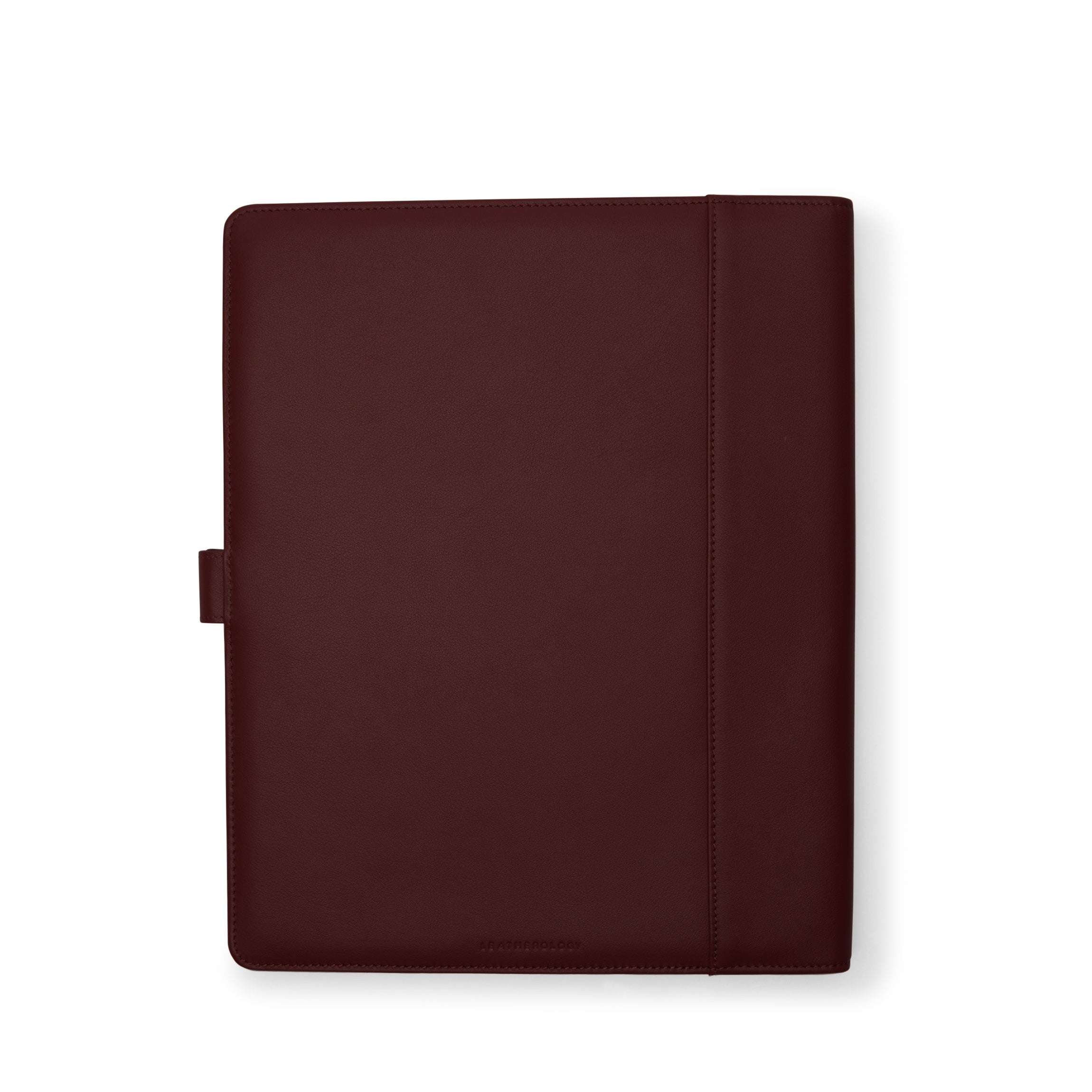 Professional Bordeaux Letter Snap Padfolio - Executive Portfolio with Notepad Holder for Business Meetings & Office Organization - Perfect for Corporate Gifts & Presentations