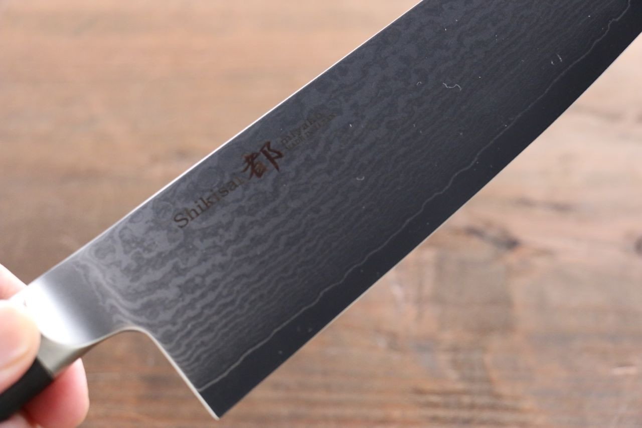 Premium Miyako AUS8 33-Layer Damascus Santoku Knife 180mm - Japanese Kitchen Knife for Professional Chefs & Home Cooking - Perfect for Slicing, Dicing & Mincing Vegetables, Meat & Fish