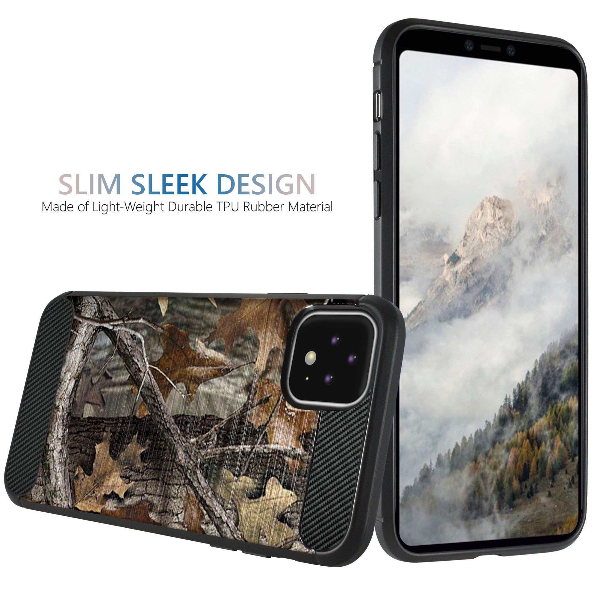 Google Pixel 4 Case - Camo Design Slim Matte Cover for Outdoor & Travel