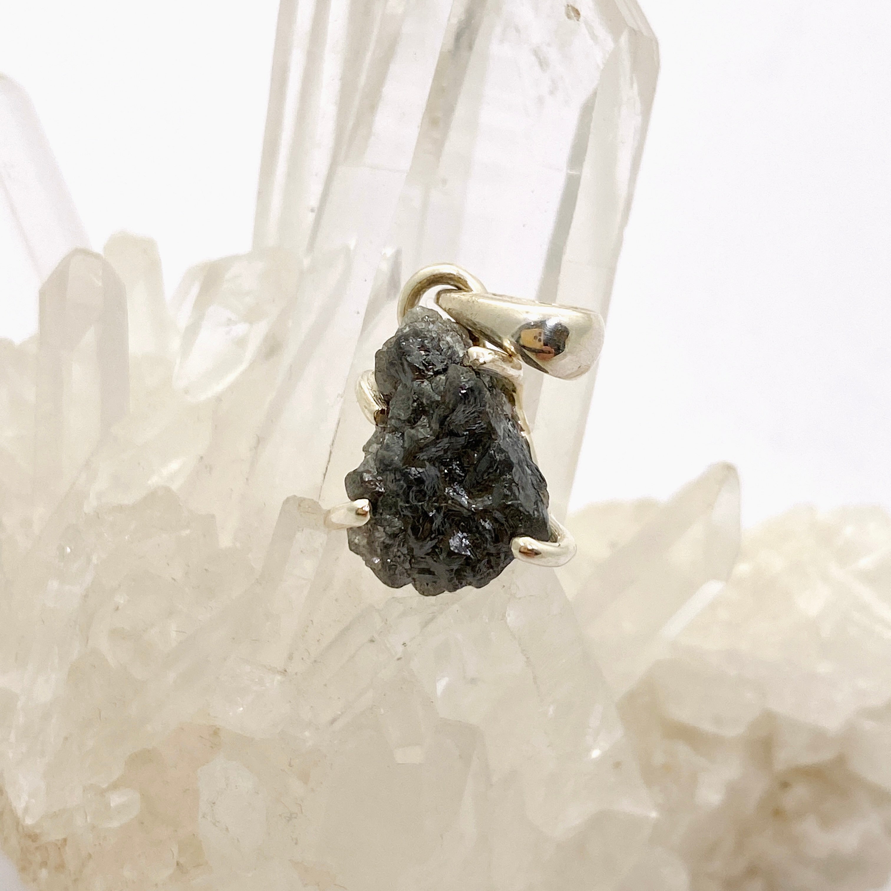 Natural Freeform Rough Diamond Pendant Necklace PPGJ1037 - Unique Handmade Jewelry for Women, Boho Chic Style, Perfect for Weddings & Special Occasions
