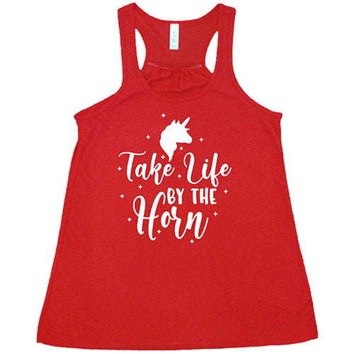 Take Life By The Horns T-Shirt - Motivational Quote Tee for Men & Women - Perfect for Gym, Workouts, and Everyday Inspiration