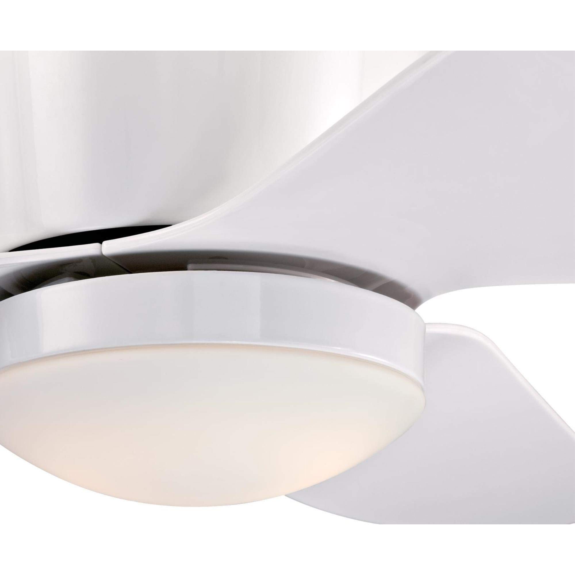 Westinghouse 7225100 46-Inch White Carla Indoor Ceiling Fan with LED Light and Remote Control - Perfect for Bedroom, Living Room, and Home Office