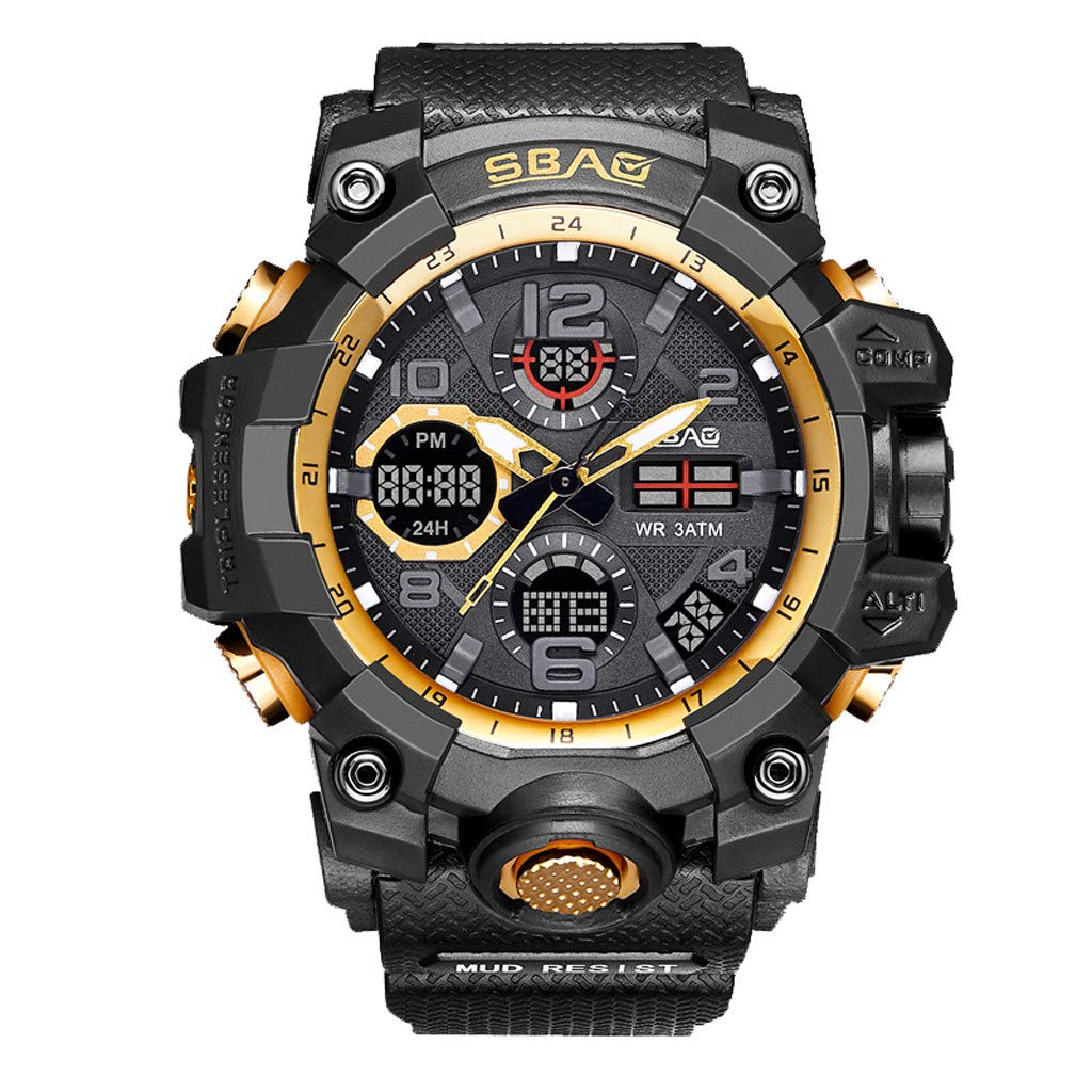 Muranba SBAO Men's Digital Sports Watch - Waterproof LED Wristwatch with Durable TPU Band & Quartz Movement - Perfect for Running, Gym, Hiking - Great Gift for Athletes - Ideal for Daily Wear & Sports Tracking - Best for Jogging, Swimming, Cycling - Use for Workouts, Outdoor Adventures & Casual Style - Perfect for Fitness Enthusiasts, Outdoor Sports & Everyday Active Lifestyle