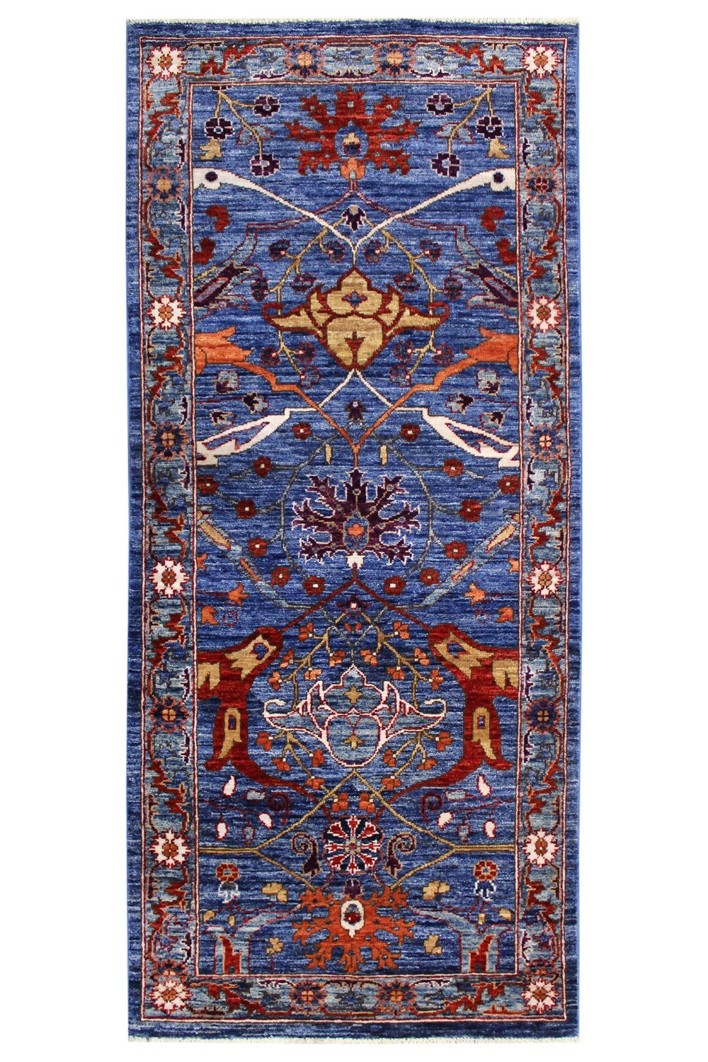 Handwoven Arabesque Tribal Rug - Authentic Bohemian Design for Home Decor, Living Room, Bedroom, or Office - J60980