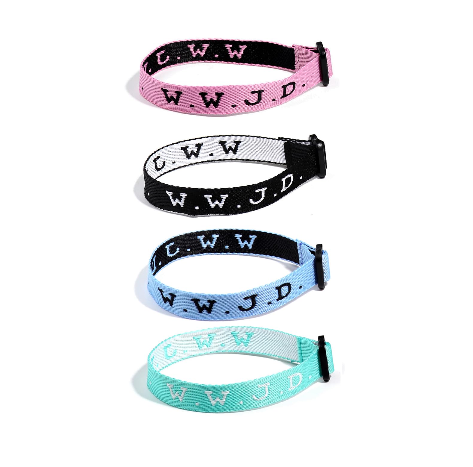 What Would Jesus Do Bracelets - WWJD Christian Religious Bracelets for Men & Women - Inspirational Braided Rope Couple Matching Gifts - Perfect for Church, Bible Study & Daily Faith Encouragement