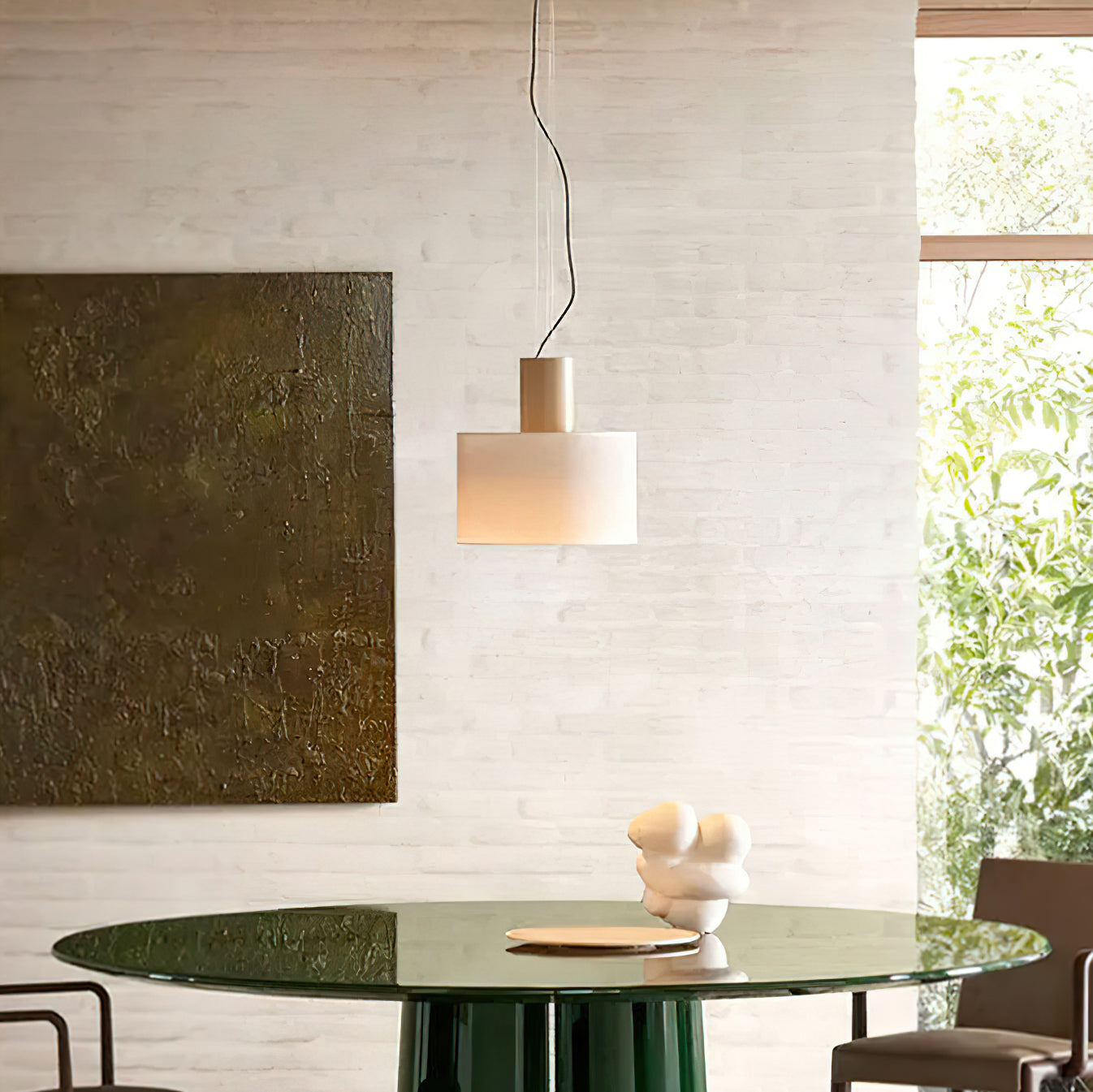 Estiluz Cyls Modern Pendant Light - Sleek Hanging Lamp for Dining Room, Kitchen Island & Living Room Decor
