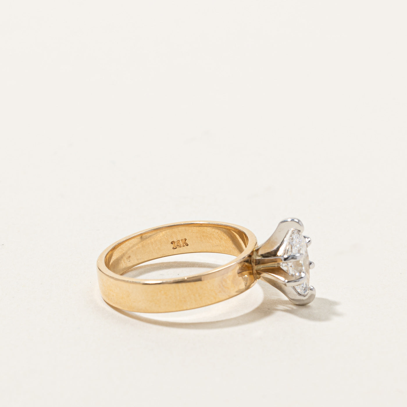 0.74ct Marquise Cut Solitaire Diamond Ring - Size 5.5 | Elegant Engagement & Wedding Band for Women | Perfect for Proposals, Anniversaries & Special Occasions