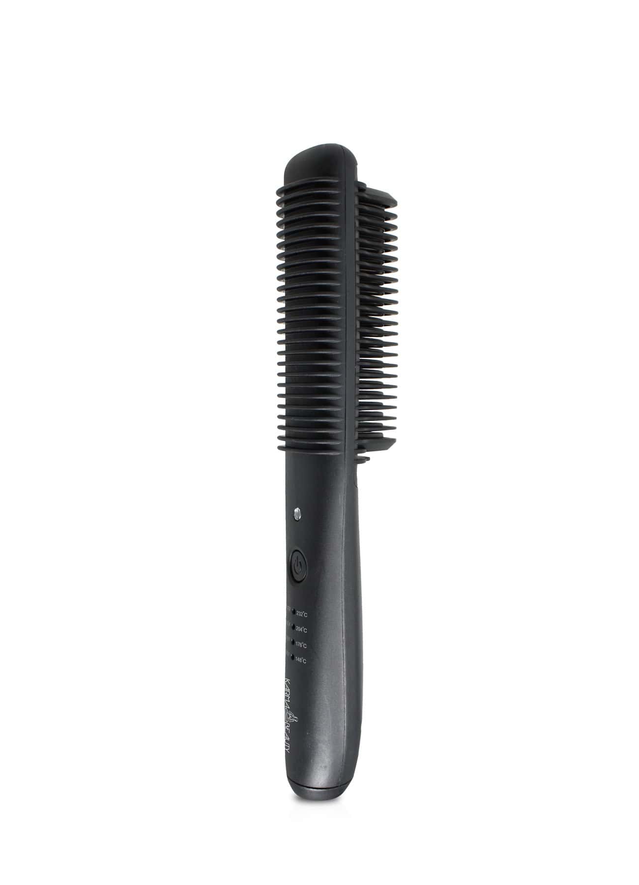 Serenity Pro Straightening Brush - Ionic Hair Straightener with Ceramic Plates for Frizz-Free Smoothing | Perfect for Home Use, Travel & Salon Styling