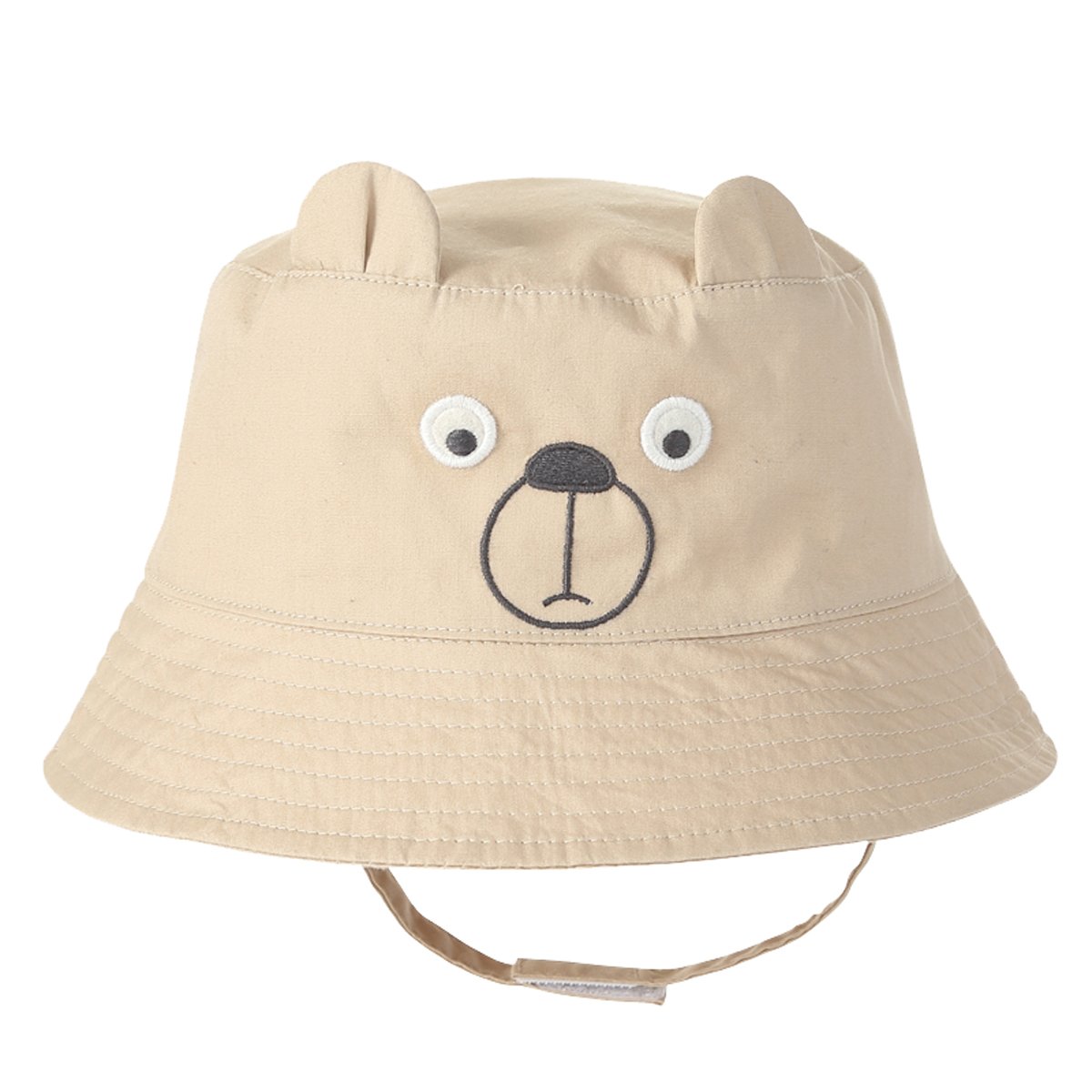 Kids Sun Hat for Boys & Girls - Breathable Cotton Toddler Sun Protection Bucket Hat with Adjustable Chin Strap | Perfect for Beach, Park & Outdoor Play