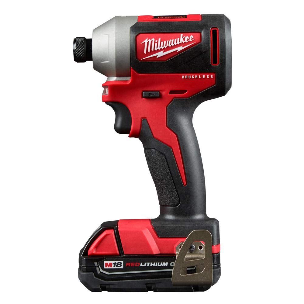 Milwaukee 2893-22CX M18 18V Lithium-Ion Brushless Cordless Hammer Drill & Impact Driver 2-Tool Combo Kit with Tool Bag (Non-Retail Packaging) - Perfect for Construction, DIY Projects & Home Repairs