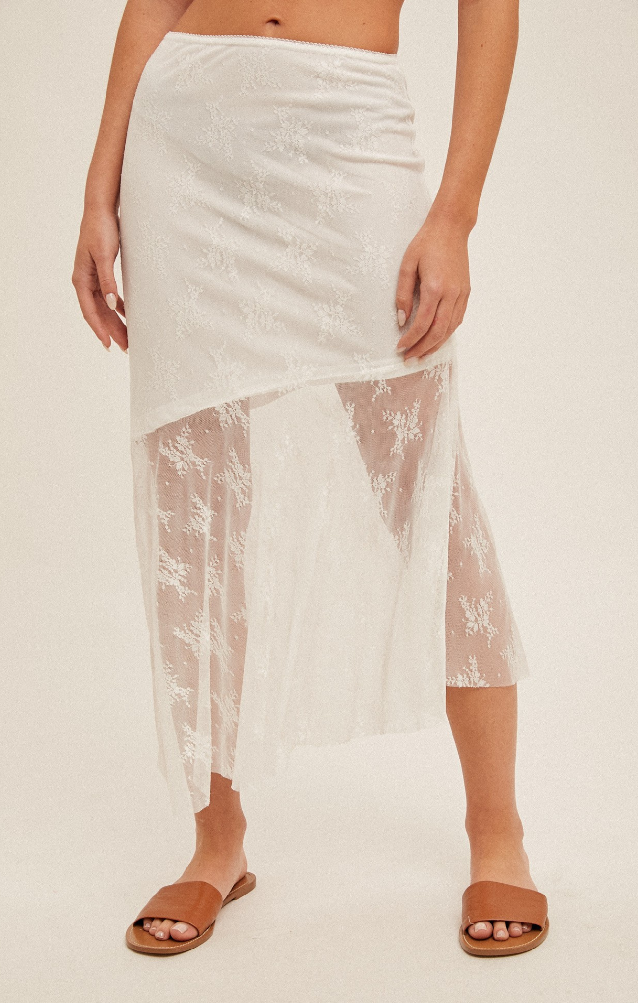 Amoura Lace Skirt for Women - Elegant Floral Embroidered High Waist A-Line Skirt | Perfect for Weddings, Parties & Date Nights