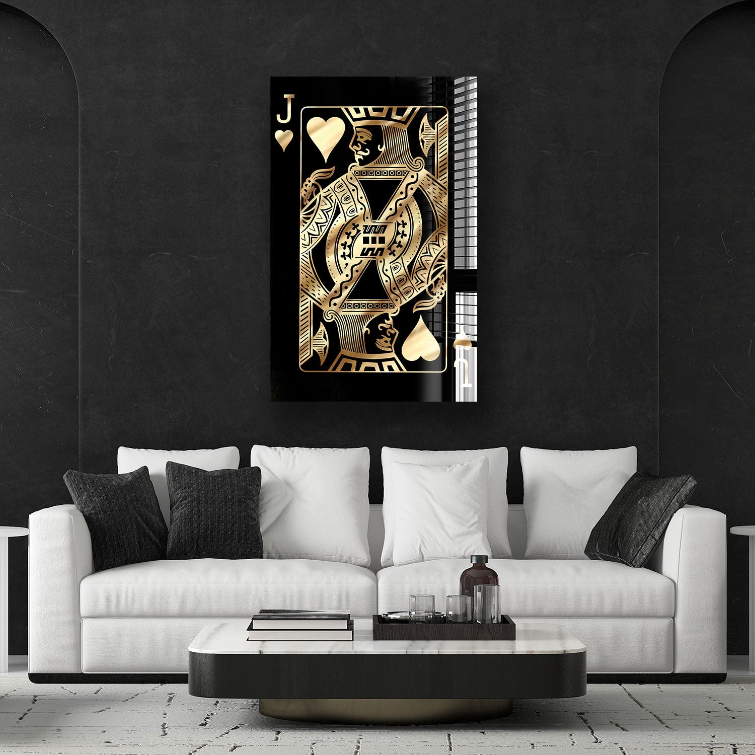 Golden Jack of Hearts Playing Card - Premium Quality Poker Cards for Magic Tricks, Card Games & Collectibles - Perfect for Poker Nights, Casino Parties and Gift Giving