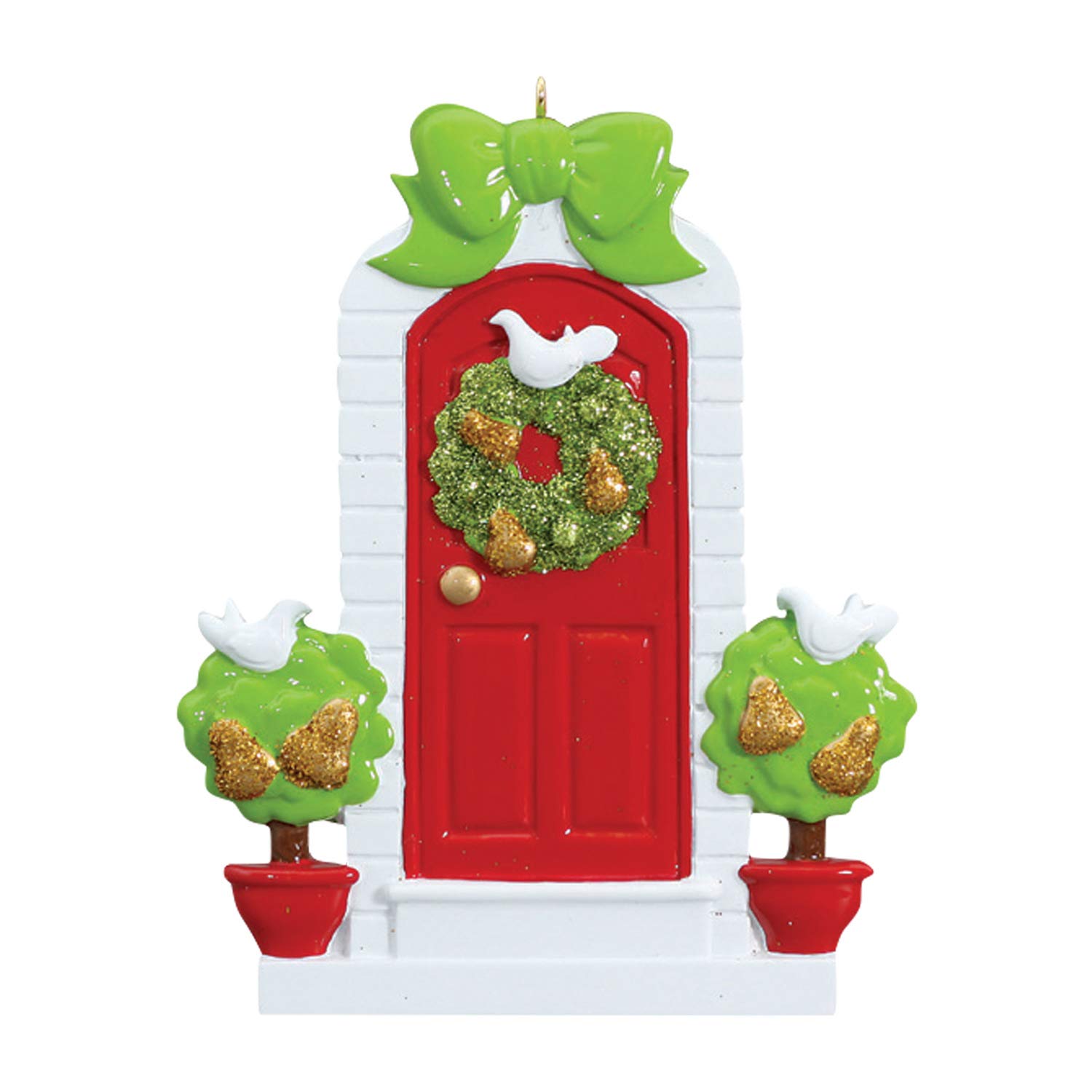 Personalized Housewarming Gift - Custom New Home Ornament 2024 with Red Door - First Home Decor for Couples & Families | Perfect for Housewarming Parties, New Home Celebrations & Holiday Gifting