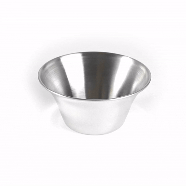 6 oz Stainless Steel Condiment Cups - Set of 10 (3.75