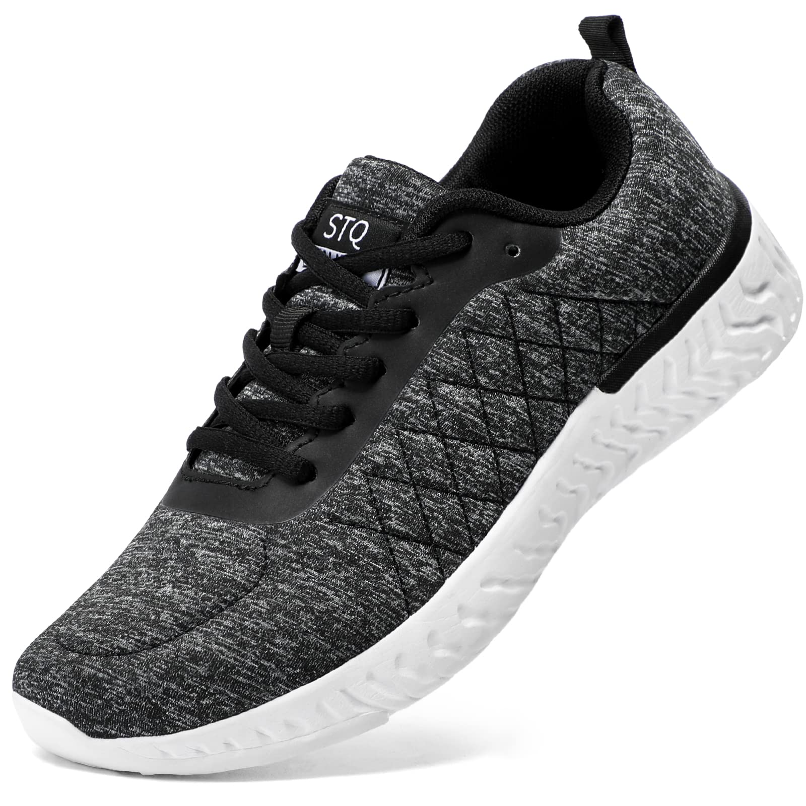 STQ Women's Lightweight Walking Shoes - Comfortable Lace-Up Tennis Sneakers for Walking, Running & Gym Workouts - Perfect for Travel, Work & Everyday Wear