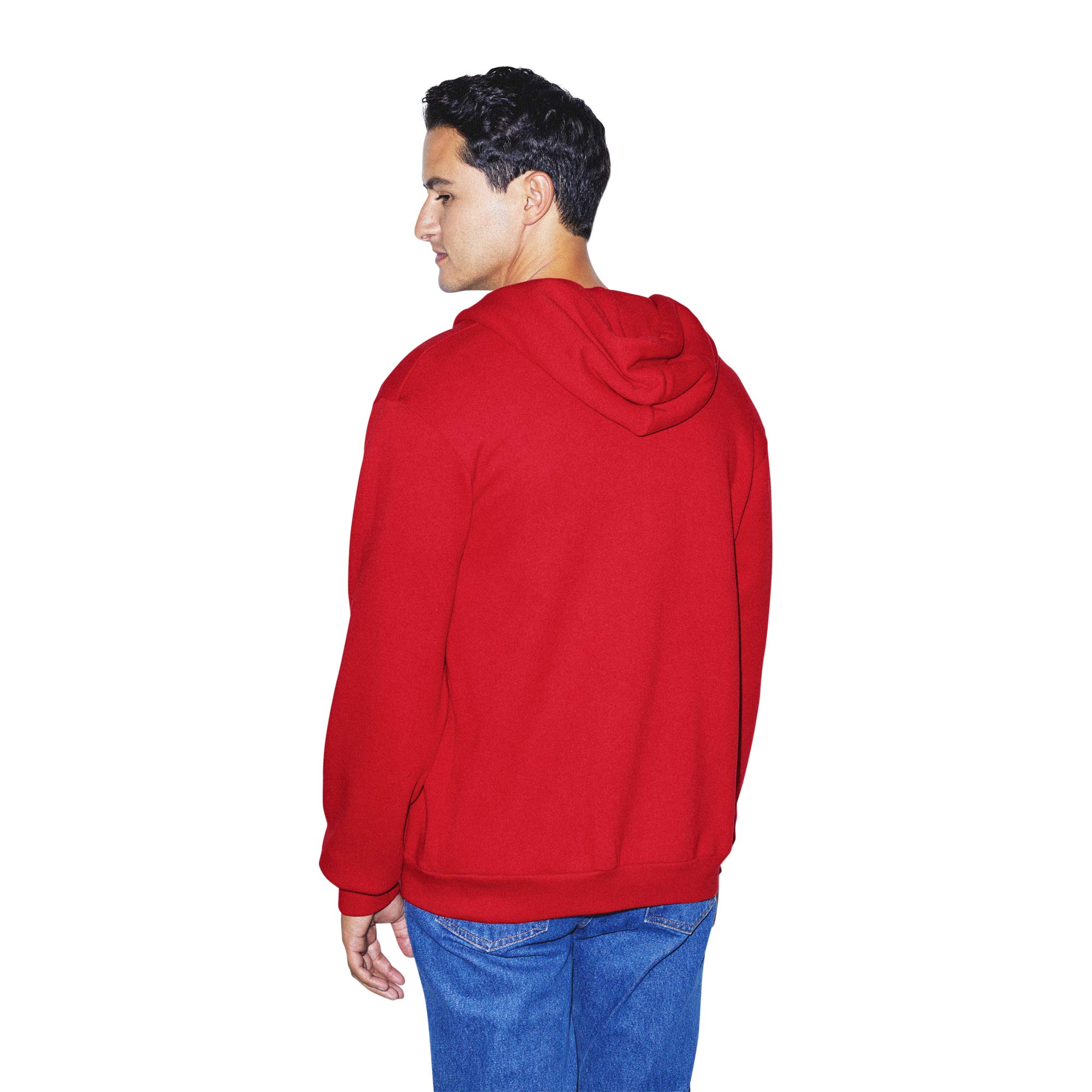 American Apparel Men's Flex Fleece Long Sleeve Zip Hoodie - Soft & Comfortable Pullover for Casual Wear, Gym, and Outdoor Activities