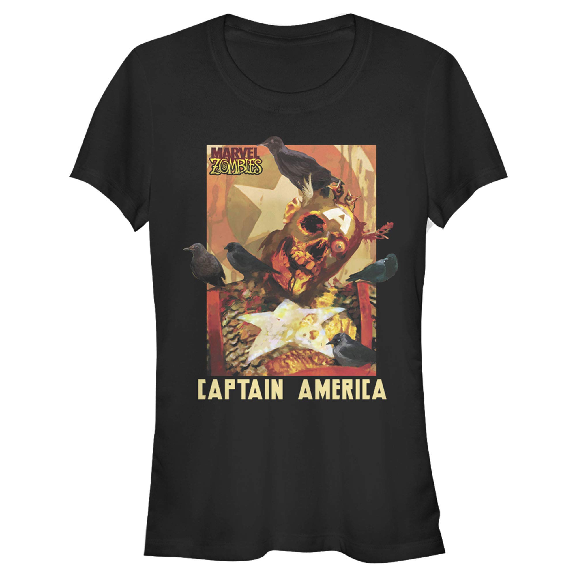 Marvel Zombies Captain America Bird Brain Graphic T-Shirt for Kids | Superhero Comic Tee for Boys & Girls | Casual Wear, Cosplay & Halloween Costume