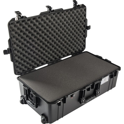 Pelican 1615 Air Carry On Waterproof Hard Case with Foam Insert - Yellow | TSA Approved Luggage for Air Travel, Photography Equipment & Electronics Protection
