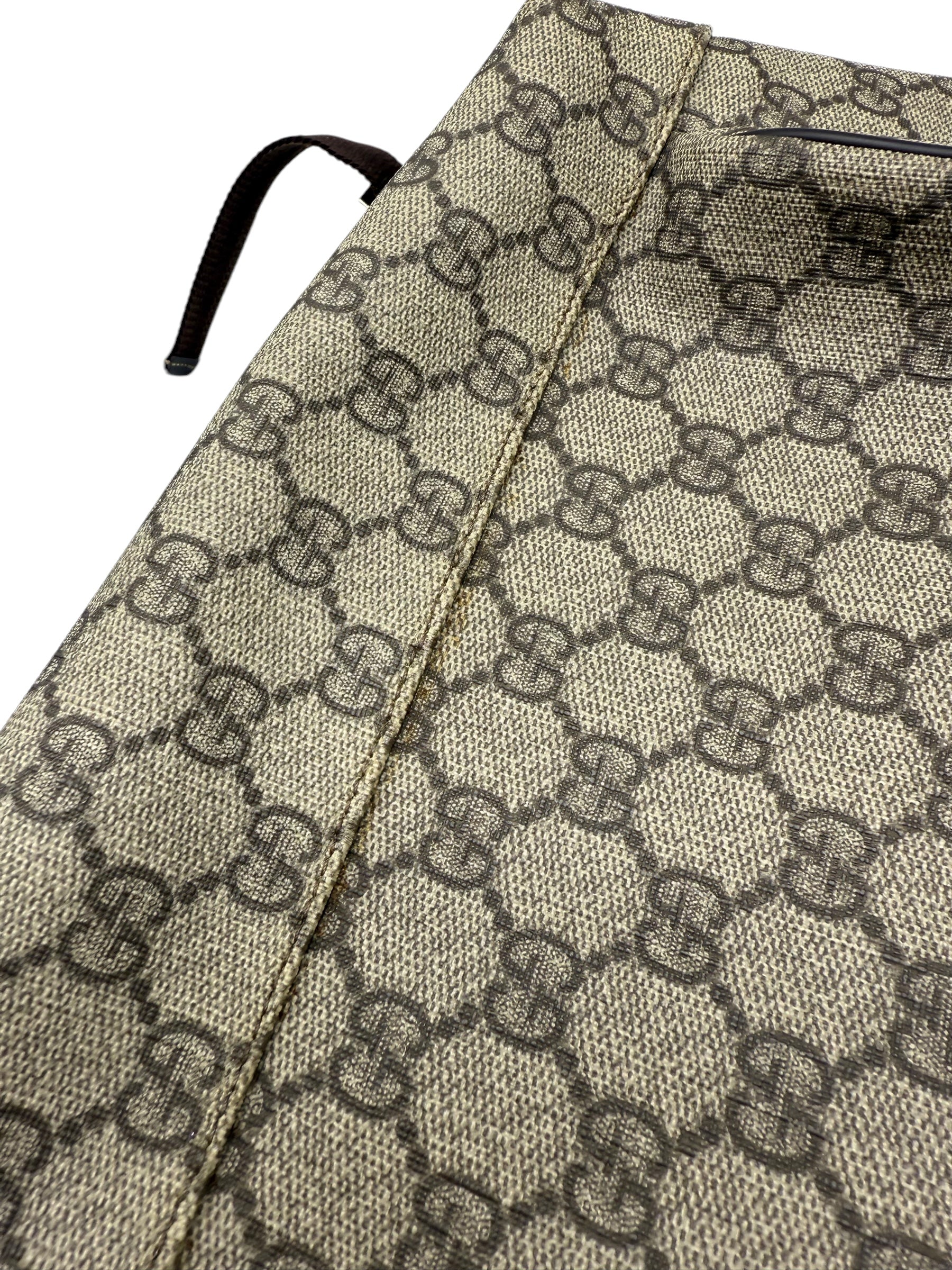 Gucci Supreme Medium Unisex Backpack - Tan Coated Canvas Travel Backpack for Men & Women | Perfect for School, Work & Outdoor Adventures