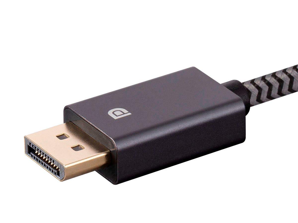 Monoprice 10ft DisplayPort 1.4 Cable (10 Pack) - 8K@60Hz, HDR, 32.4Gbps, Nylon Braided, Gray - for Gaming Monitors, Laptops, PCs & TVs | Perfect for 4K/8K Gaming, Video Editing & Home Theater Setup