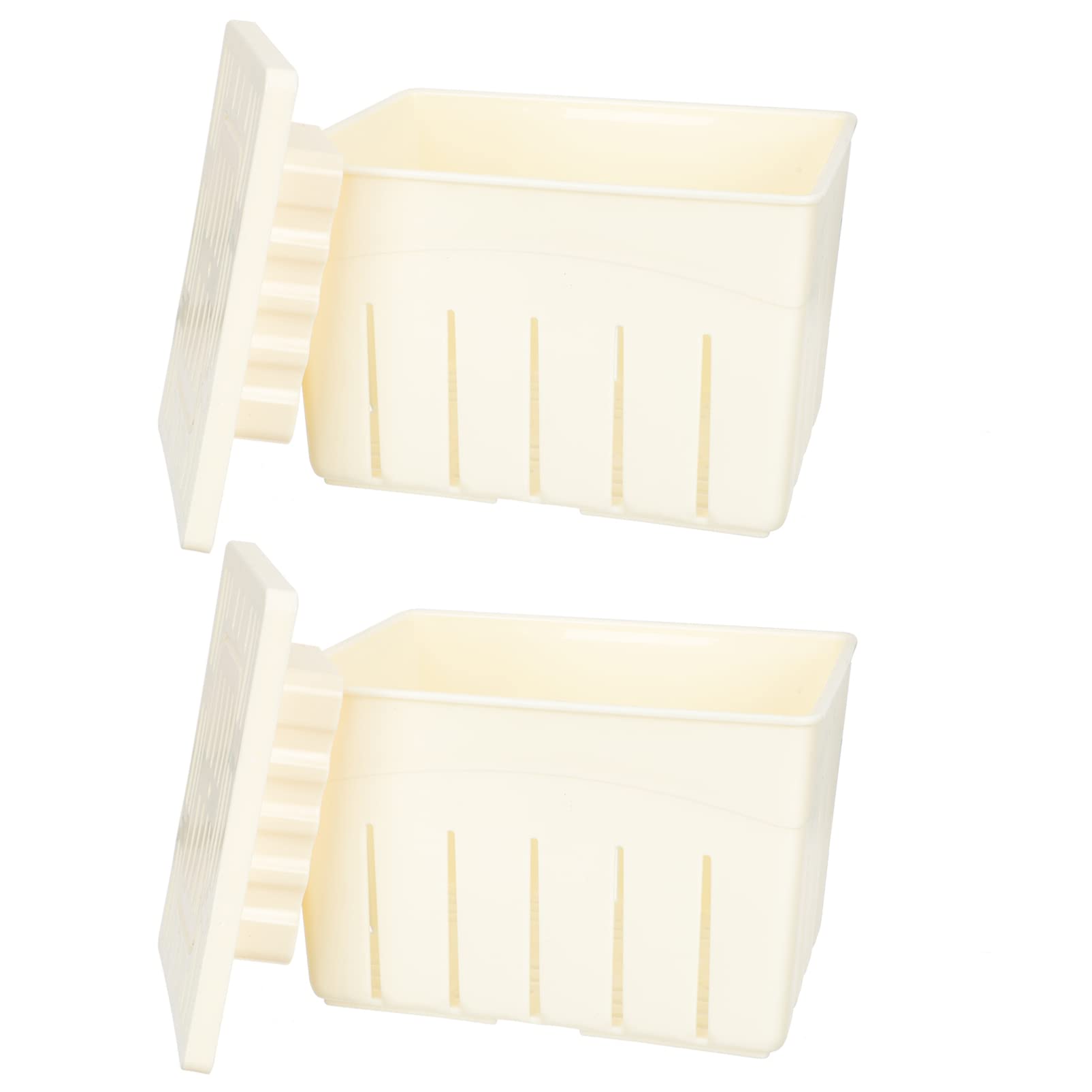 2-Pack Plastic Tofu Press Mold Kit - DIY Soybean Curd Maker for Homemade Tofu - Perfect for Vegan Cooking, Meal Prep & Asian Cuisine