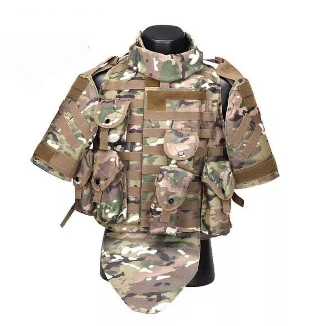 OTV Outer Tactical Vest - Military Grade Tactical Body Armor for Airsoft, Paintball & Outdoor Activities | Adjustable Molle Vest for Tactical Gear & Equipment