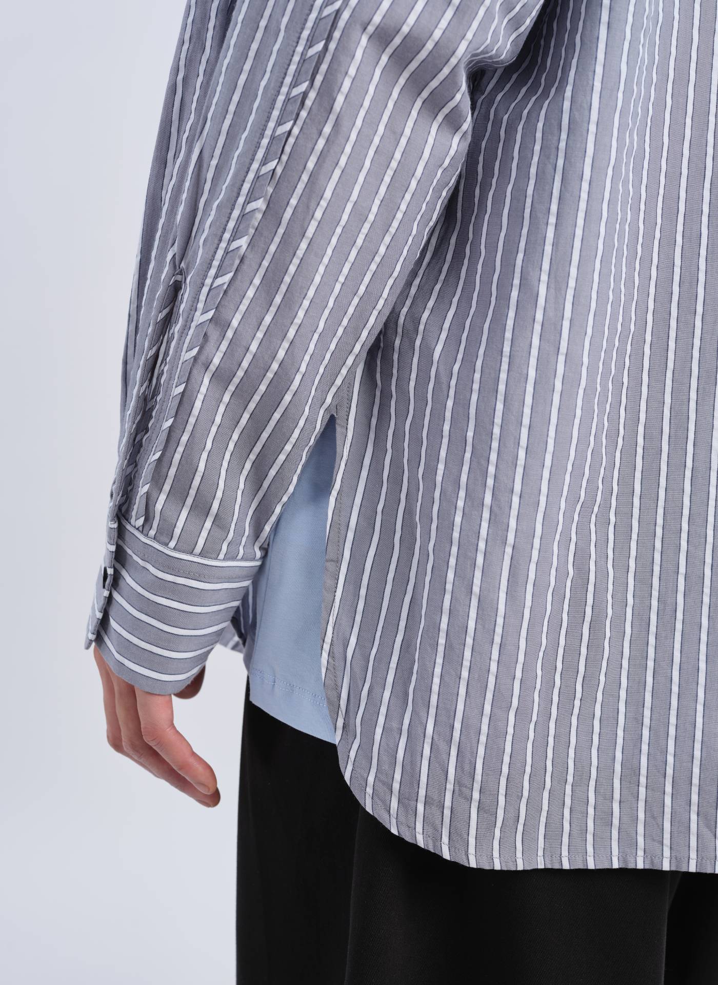 Classic Cotton Seersucker Collar Shirt for Men - Breathable Summer Casual Wear for Office & Outdoor Activities