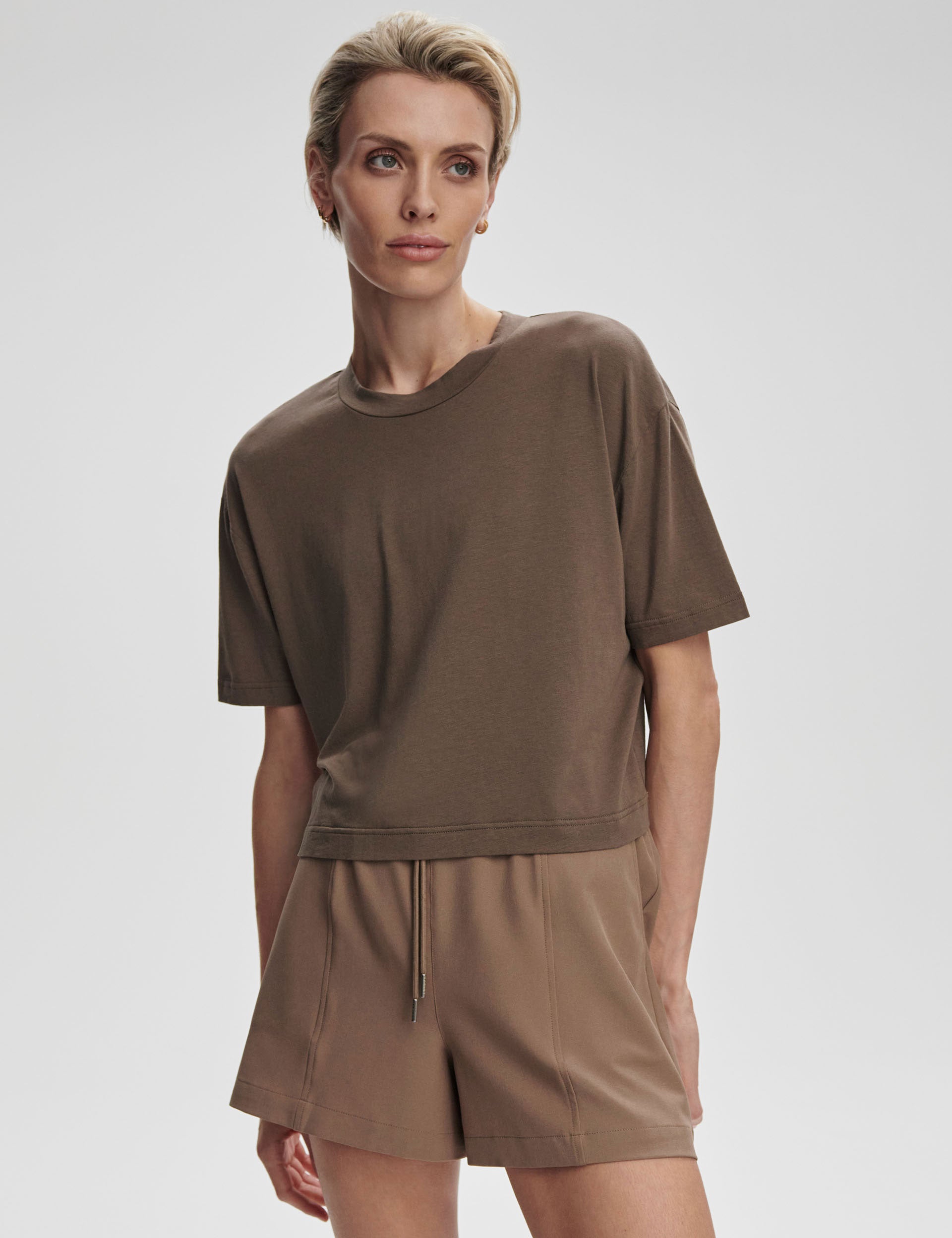 Venice Easy Tee Women's Casual T-Shirt - Soft Cotton Chocolate Chip Color for Everyday Wear | Perfect for Work, Travel and Relaxation