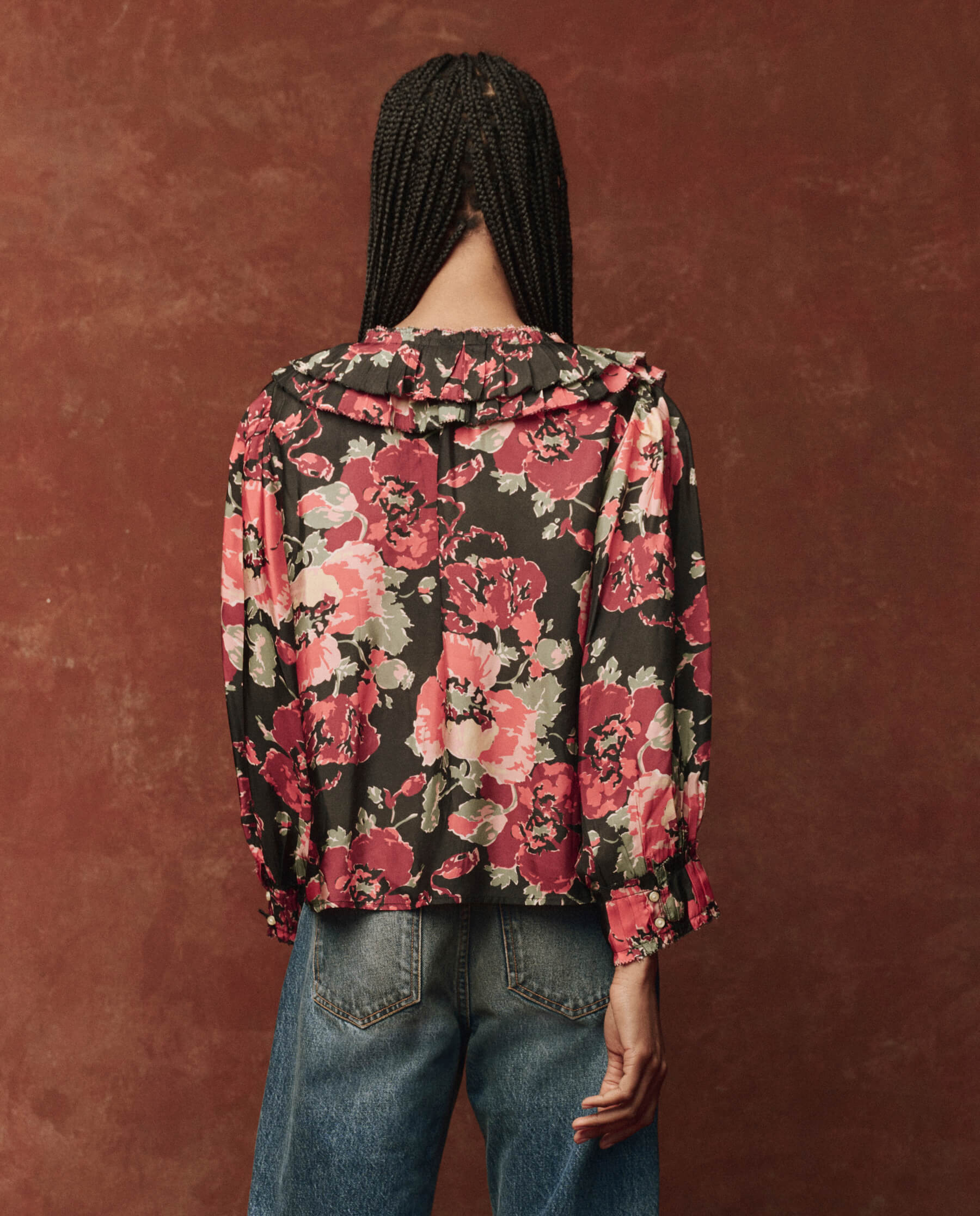 Elegant Symphony Top - Charming Rose Blouse for Women | Perfect for Date Nights, Parties & Office Wear