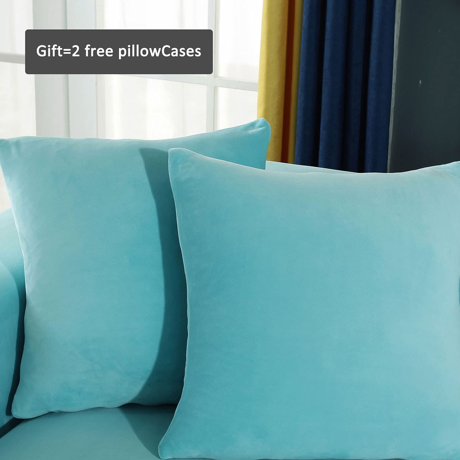 Stretch L-Shaped Sectional Sofa Slipcover - 4+5 Seat Couch Cover for Pets & Kids, Furniture Protector for 3-Cushion Living Room Sofa (Blue) - Perfect for Family Gatherings & Pet-Friendly Homes
