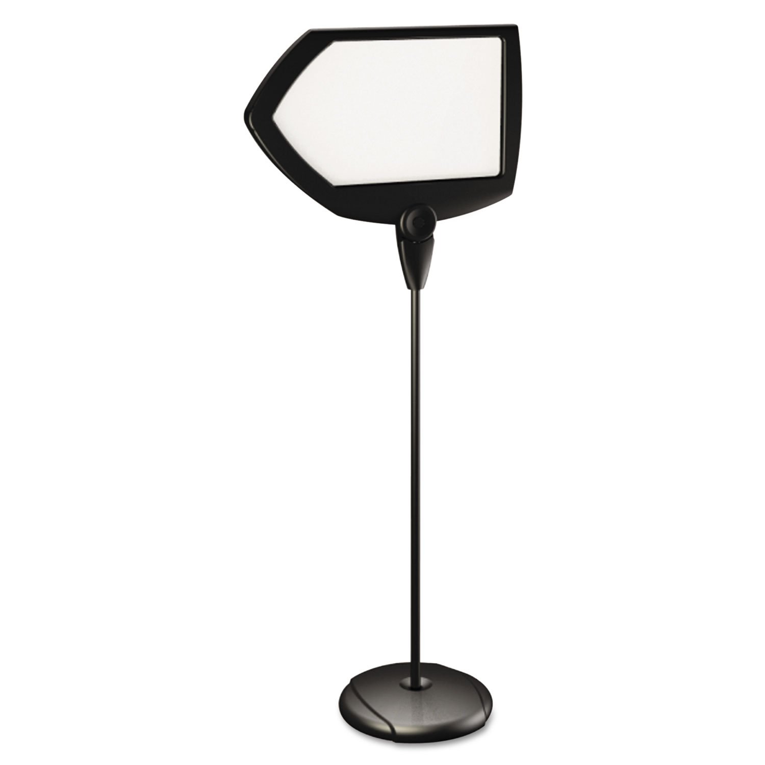 MasterVision SIG01010101 63-Inch Black Floor Stand Sign Holder with 25x17 Arrow Sign - Perfect for Retail Stores, Trade Shows & Event Displays